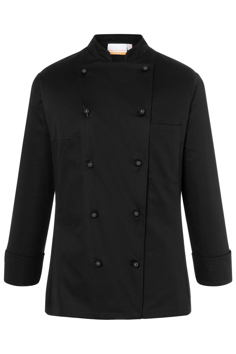 Damenkochjacke Agathe Größe 54 in Schwarz von Karlowsky