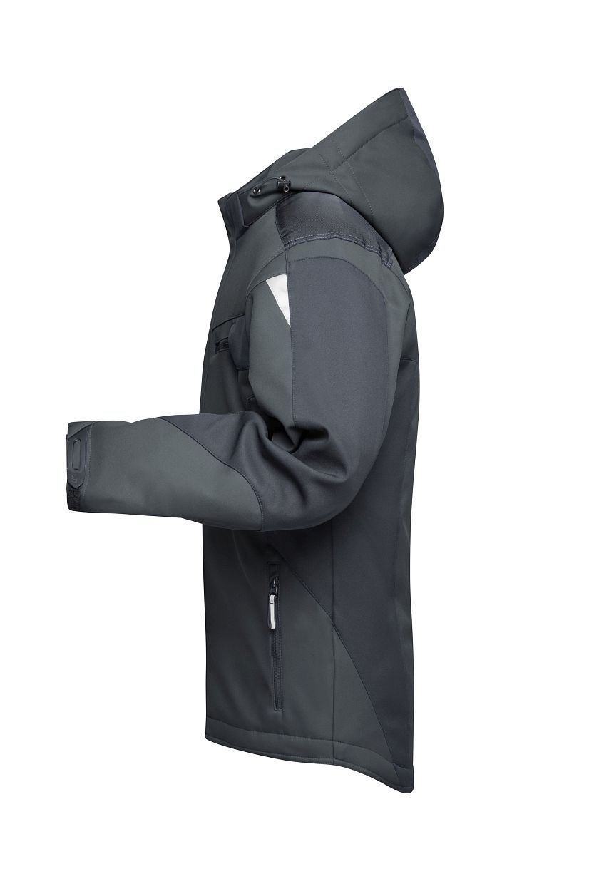 Craftsmen Softshell Jacket - STRONG - "JN824" in Black/Black, Größe 6XL - Daiber