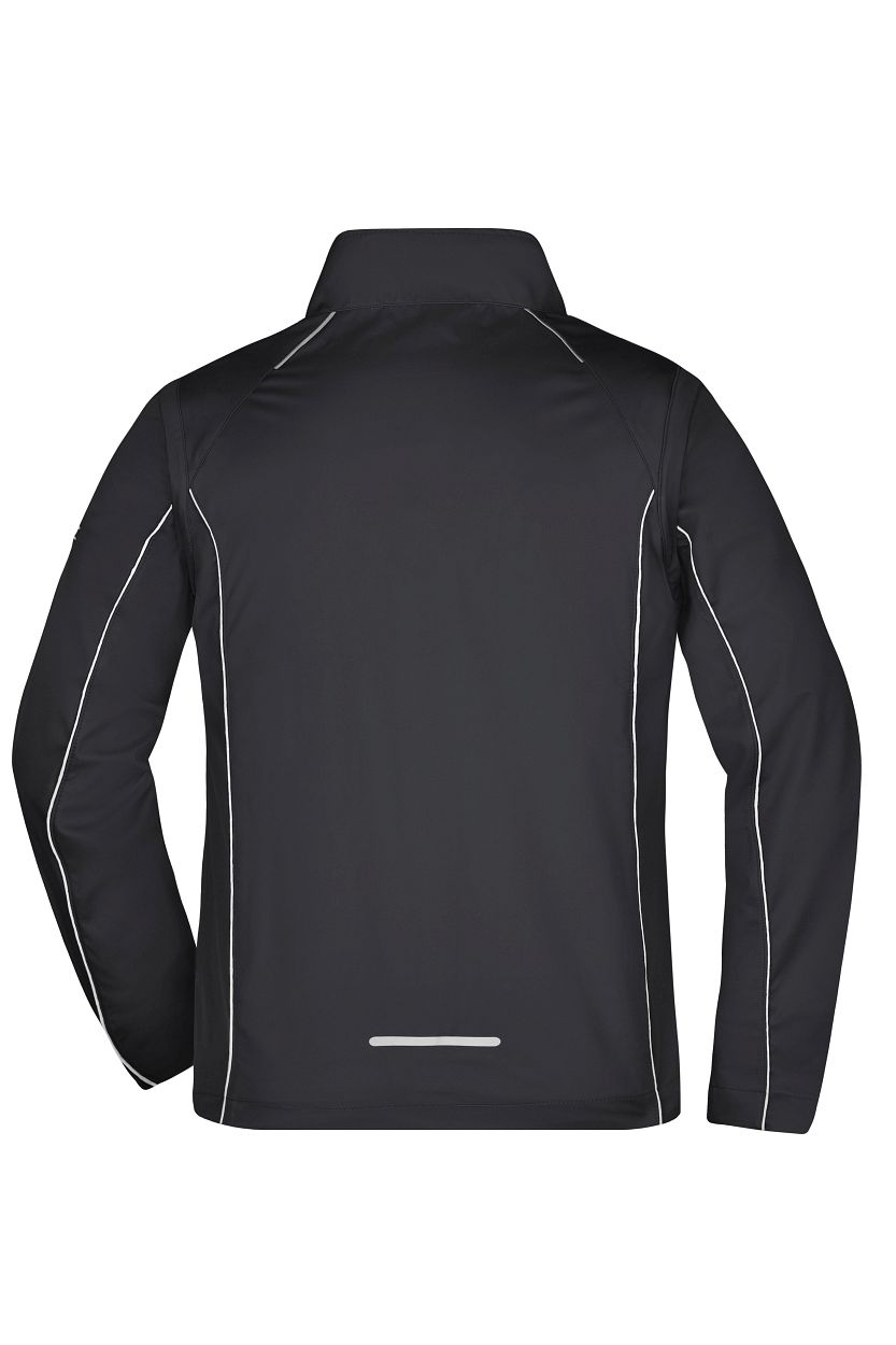 Men's Zip-Off Softshell Jacket "JN1122" in Black/Silver, Größe 3XL - Daiber