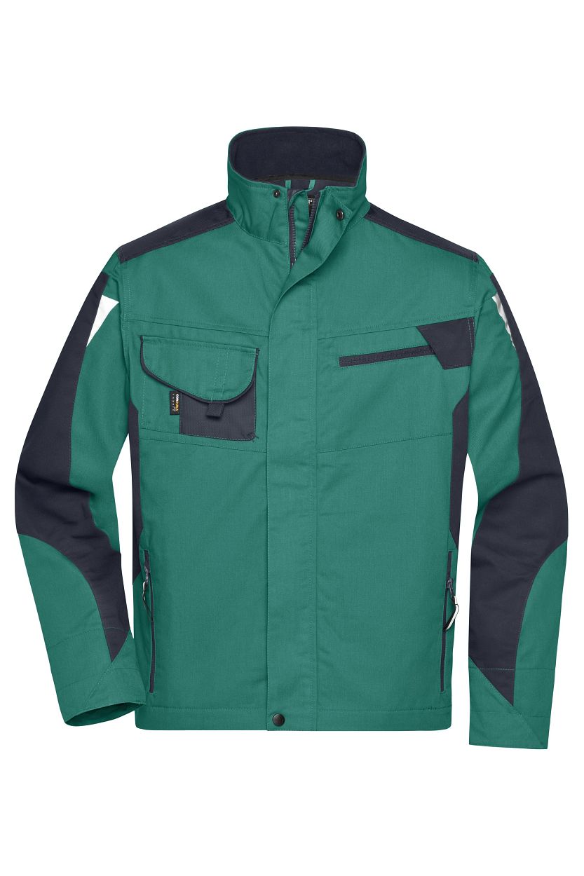 Workwear Jacket - STRONG - "JN821" in Dark-Green/Black, Größe 6XL - Daiber