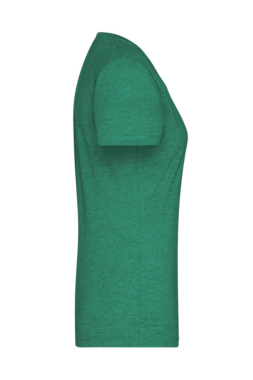 Ladies' Heather T-Shirt "JN973" in Green-Melange, Größe 2XL - Daiber
