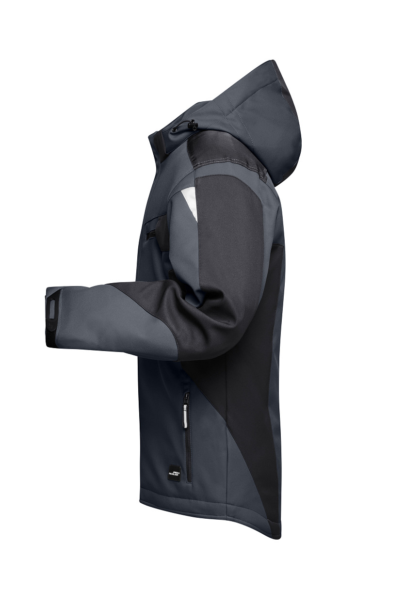 Craftsmen Softshell Jacket - STRONG - "JN824" in Carbon/Black, Größe 6XL - Daiber