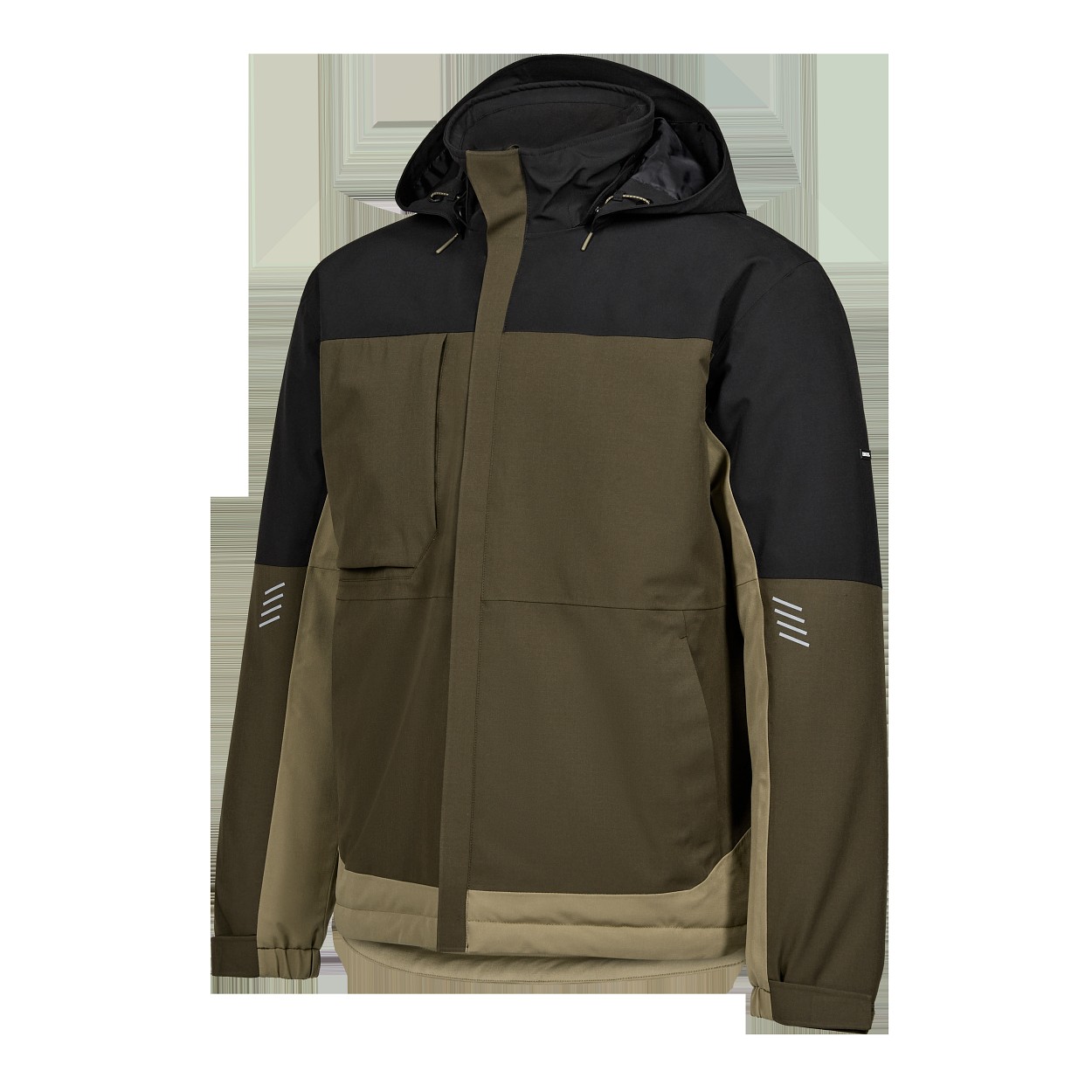 ENGEL Entire Winterjacke in Forest Green/Schwarz, Größe XS