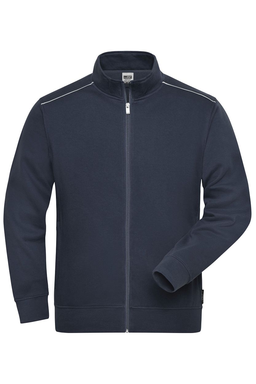 Workwear Sweat Jacket - SOLID - "JN894" in Navy, Größe 6XL - Daiber