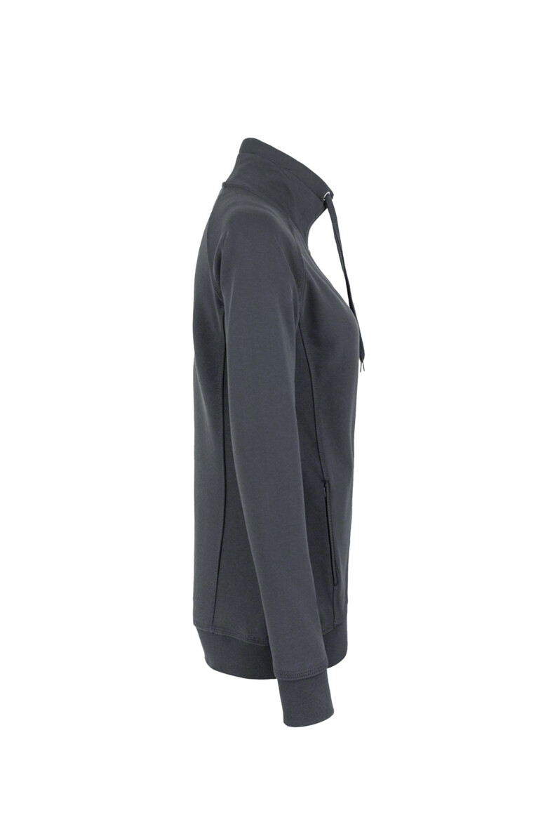 HAKRO 406 Damen Sweatjacke College in Anthrazit, Größe 3XL