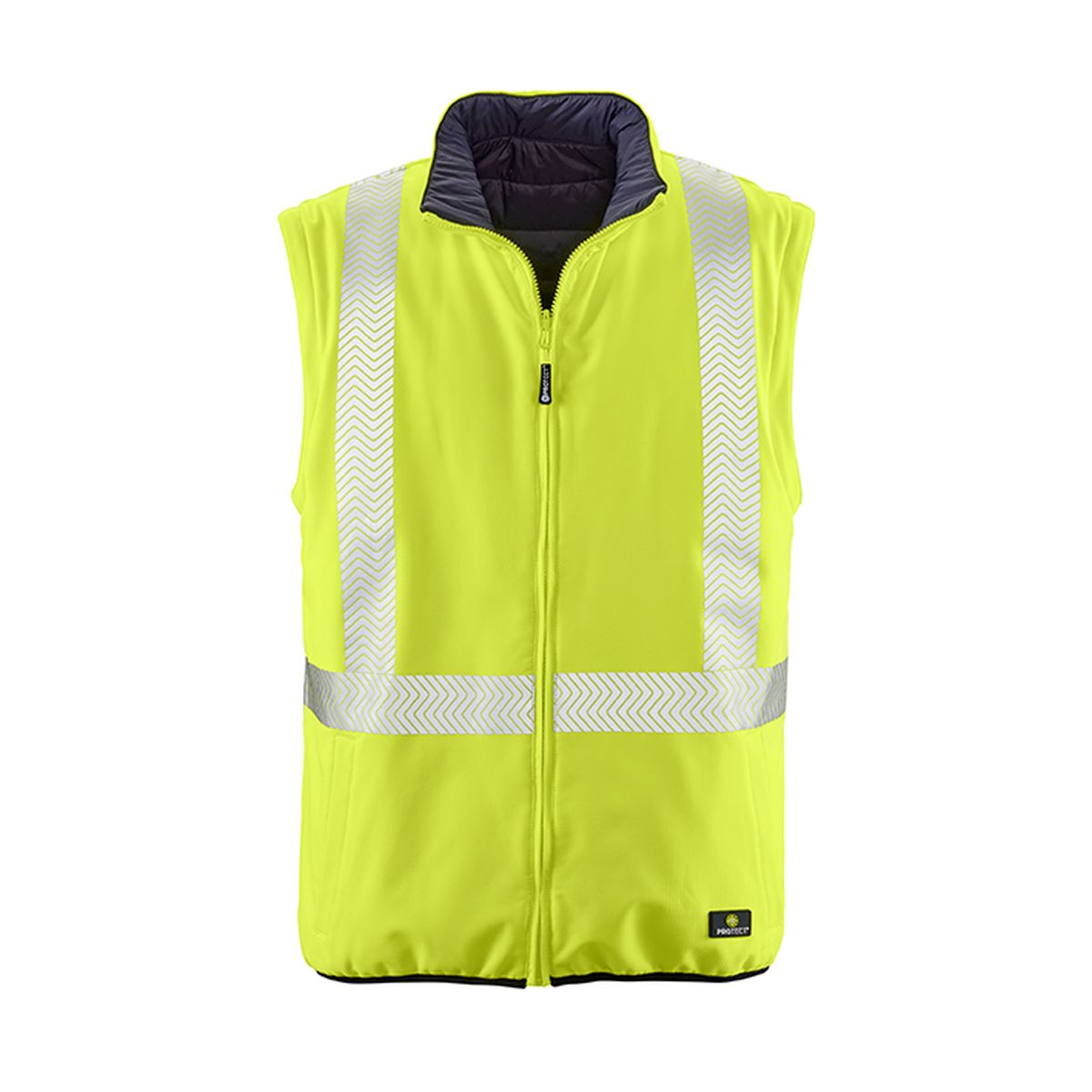 4PROTECT® Warnschutz-Softshellwendejacke RENO in Gelb, Größe 6XL