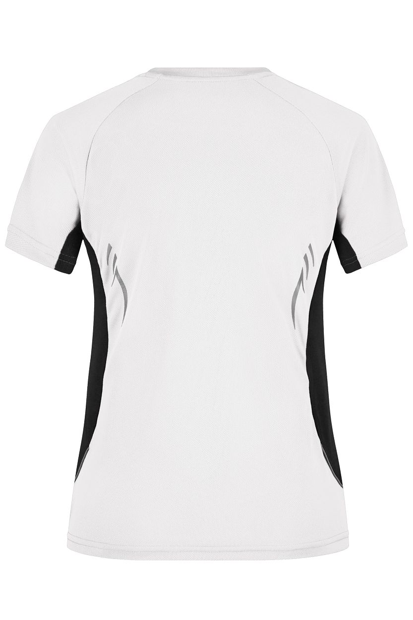 Ladies' Running-T "JN390" in White/Black, Größe 2XL - Daiber