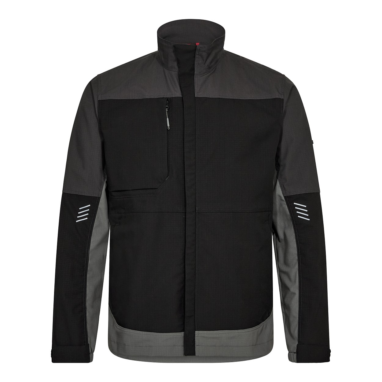 Entire Arbeitsjacke mit Stretch in Schwarz/Anthrazit Grau, Größe XS