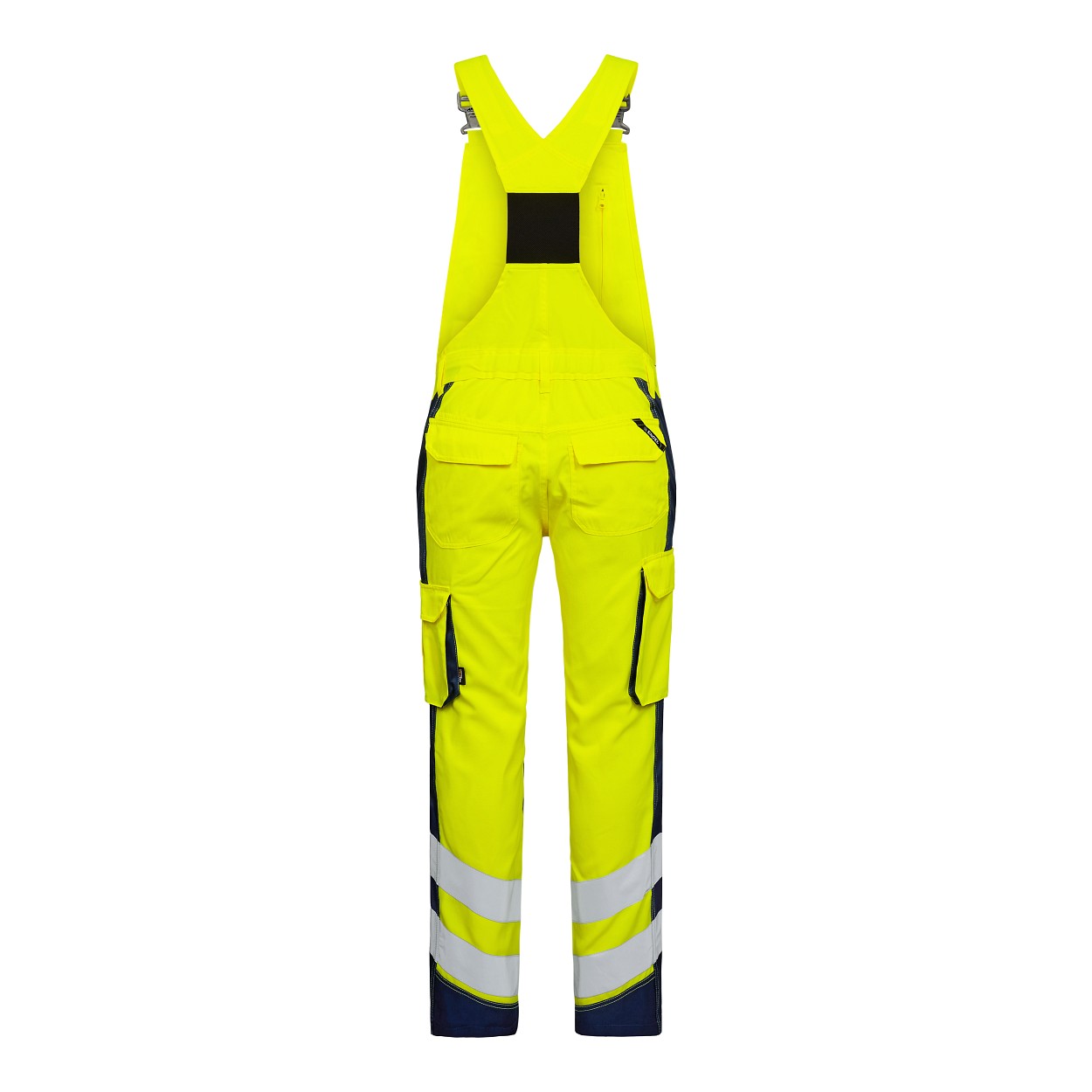 ENGEL Safety Light Latzhose in Gelb/Blue Ink, Größe 106