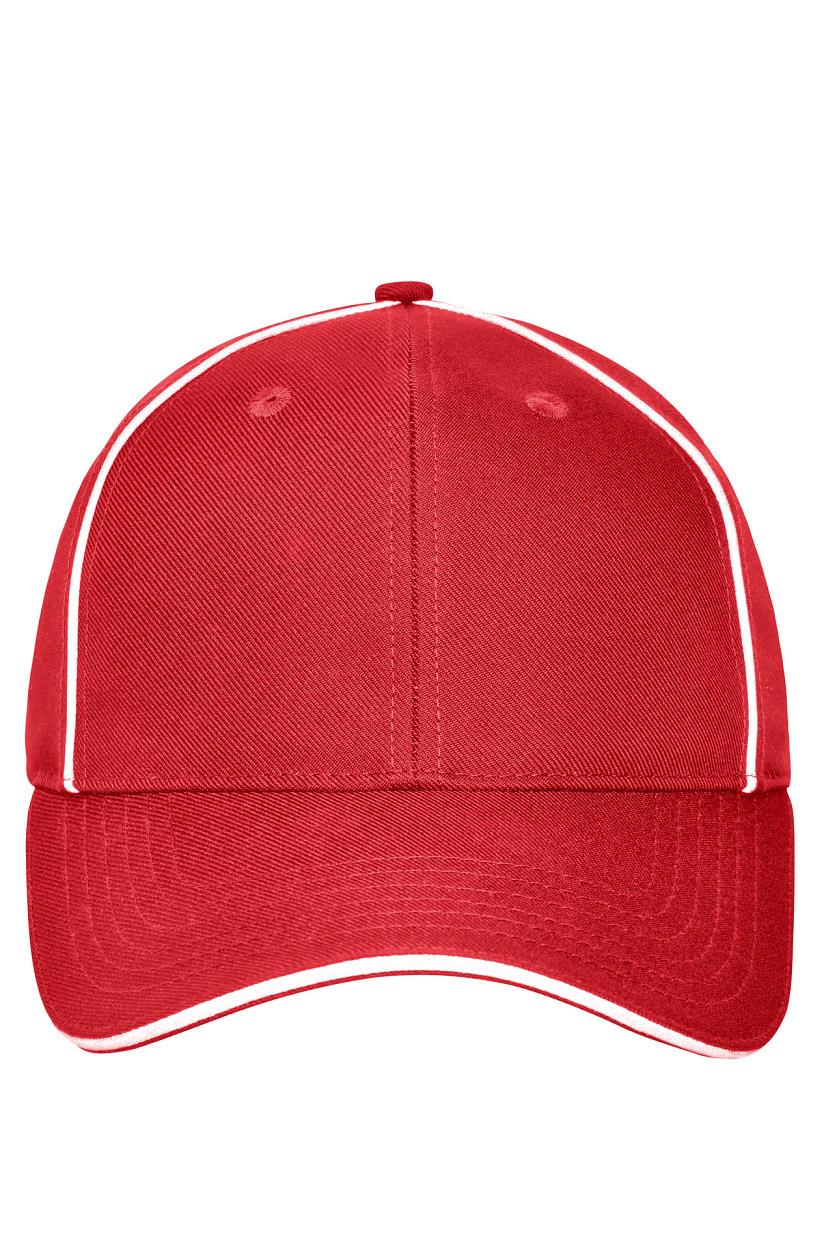 6 Panel Workwear Cap - SOLID "MB6234" in Red, Größe One Size - Daiber