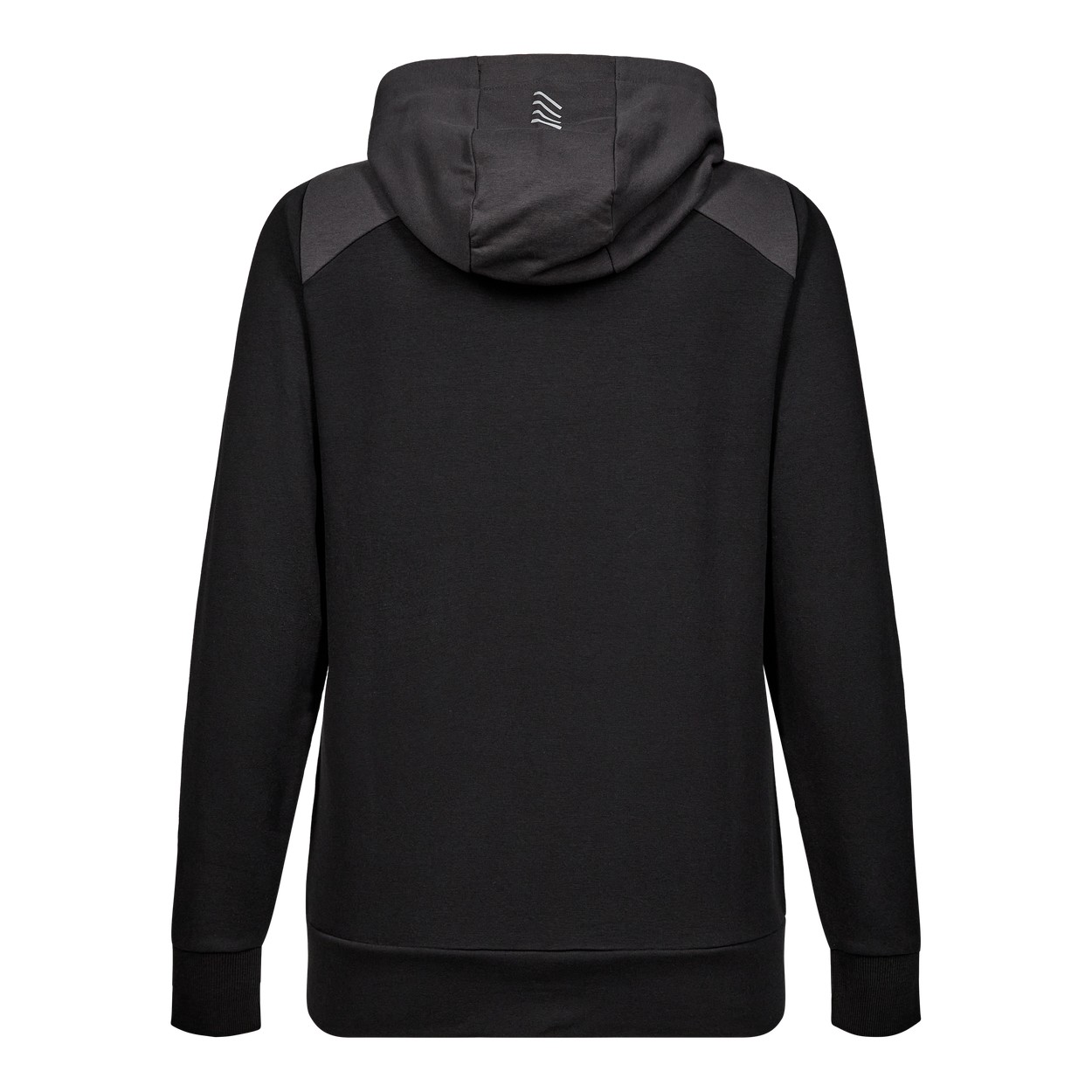 ENGEL Entire Damen Sweatcardigan mit Kapuze in Schwarz/Anthrazit Grau, Größe XS