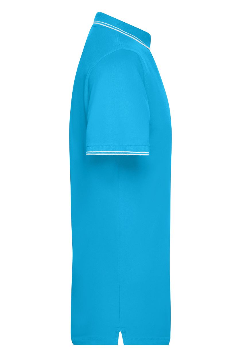 Men's Polo "JN986" in Turquoise/White, Größe 3XL - Daiber