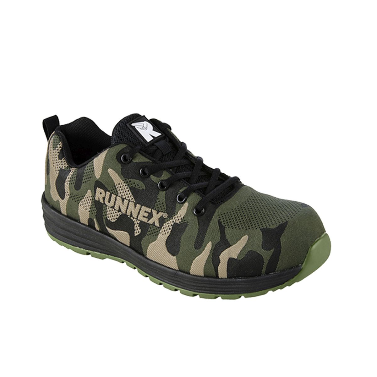 RUNNEX® S3-Sicherheitshalbschuhe SportStar in Oliv / Schwarz / Beige, Gr. 48