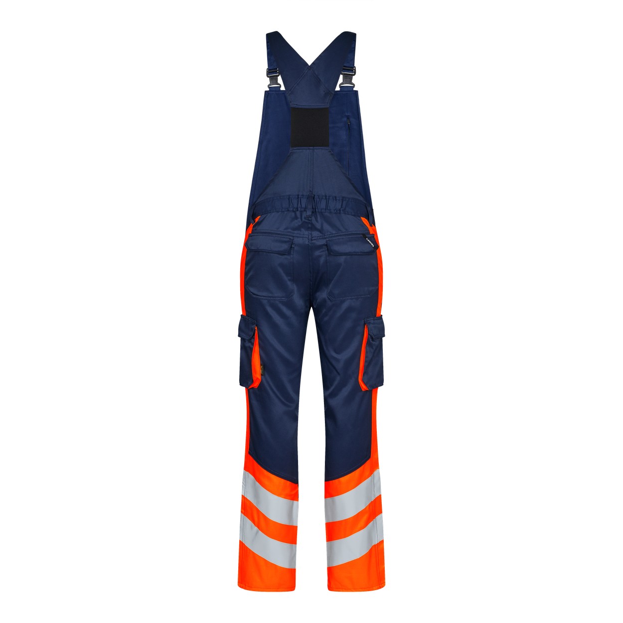 ENGEL Safety Light Latzhose in Blue Ink/Orange, Größe 106