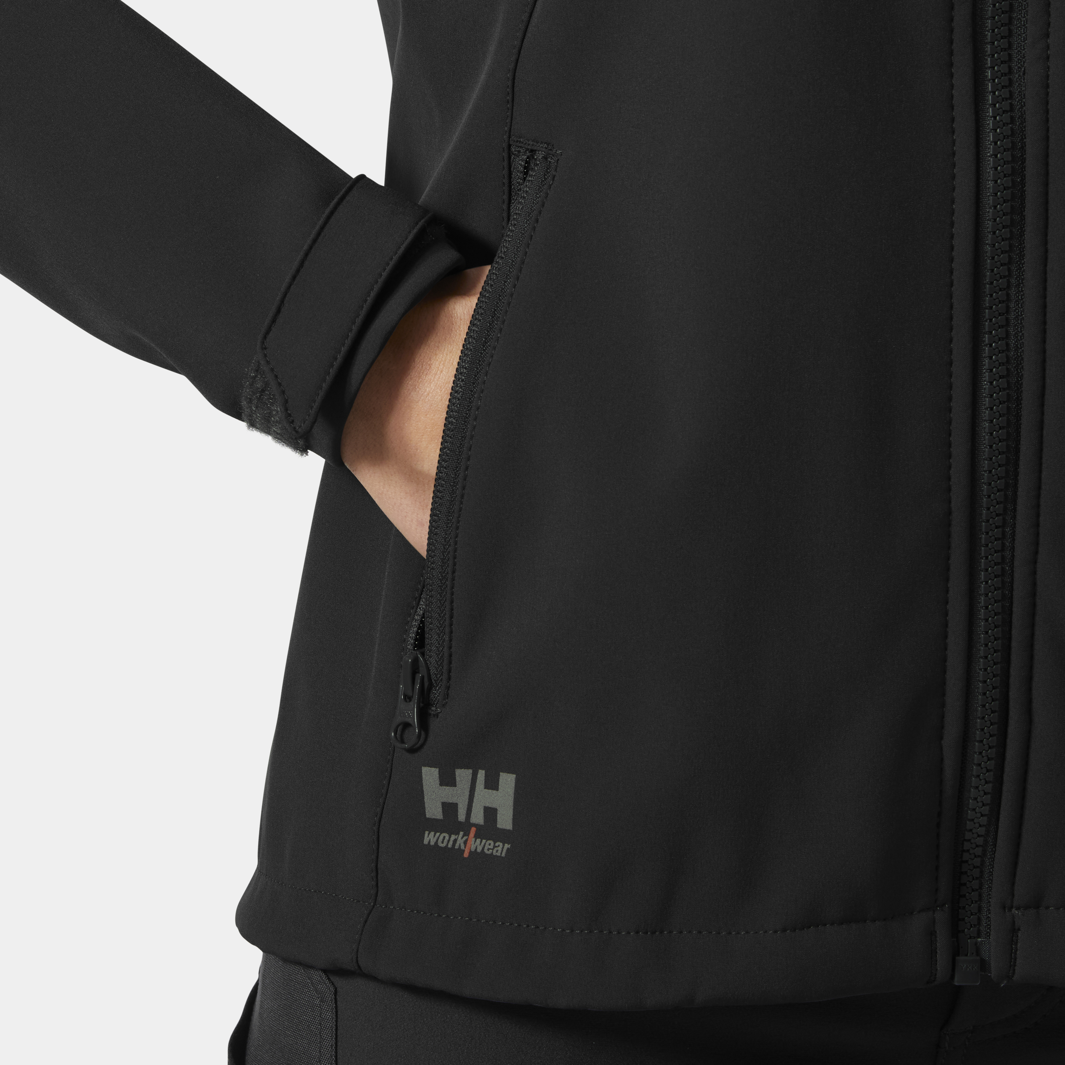 Damen "MANCHESTER 2.0" SOFTS Jacke in Ebony, Größe 3XL von Helly Hansen Workwear