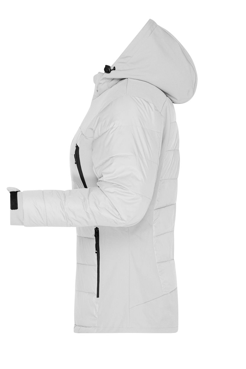 Ladies' Outdoor Hybrid Jacket "JN1049" in White, Größe 2XL - Daiber