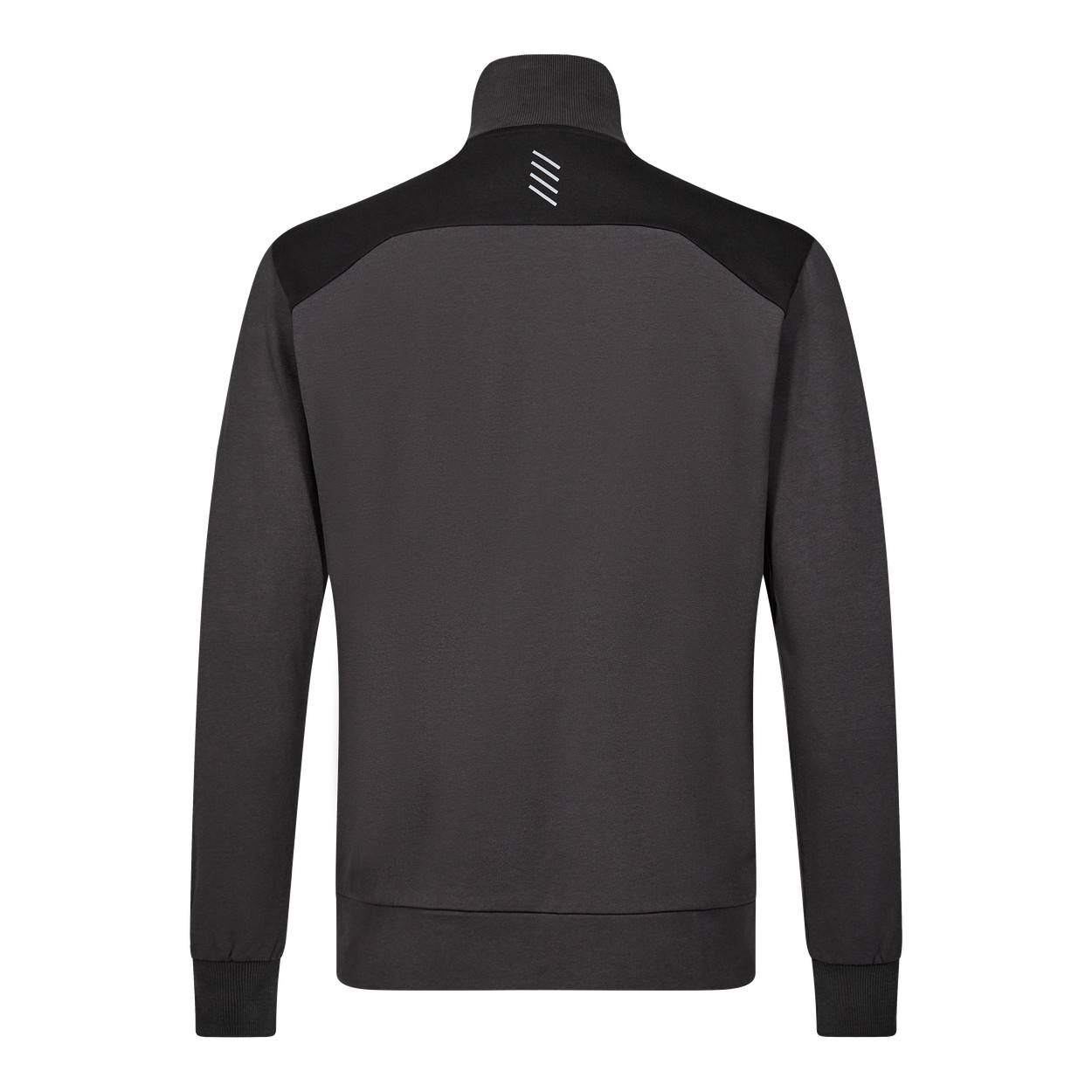 ENGEL Entire Sweatcardigan mit Kragen in Anthrazitgrau/Schwarz, Größe XS