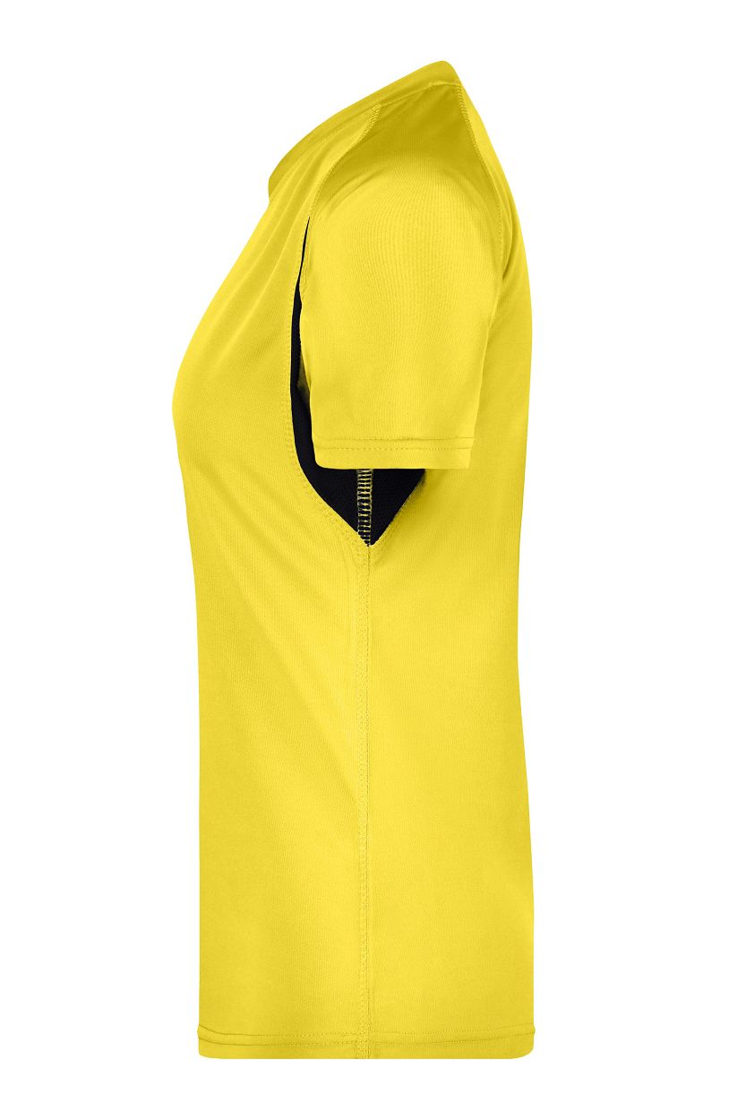 Ladies' Running-T "JN316" in Yellow/Black, Größe 2XL - Daiber