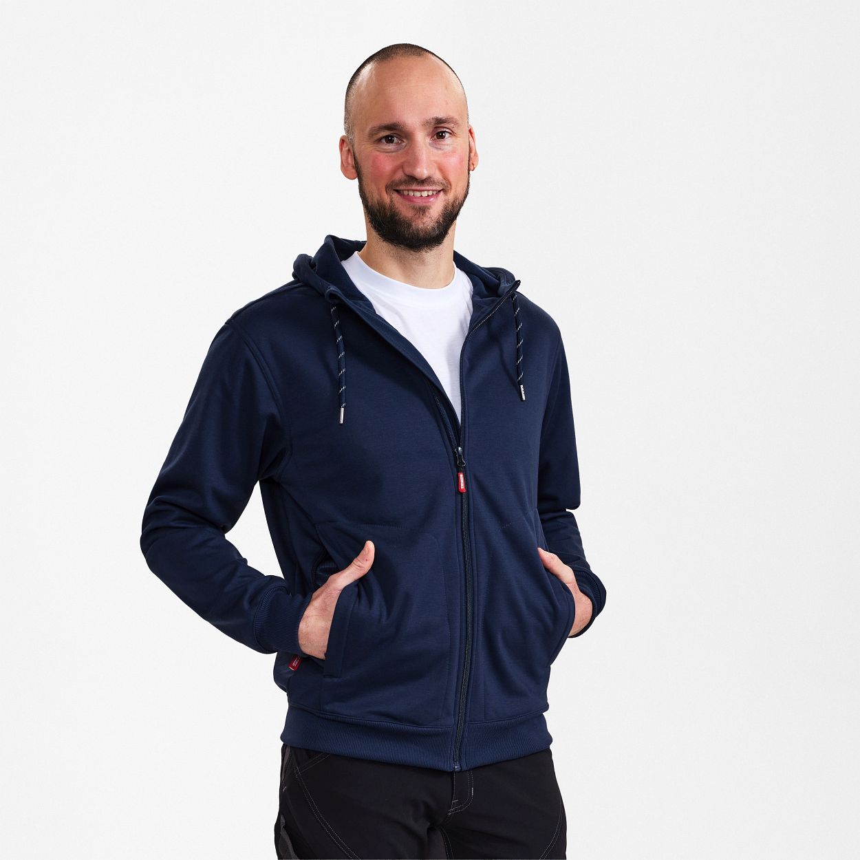 ENGEL Extend Allwetter-Cardigan in Blue Ink, Größe XS