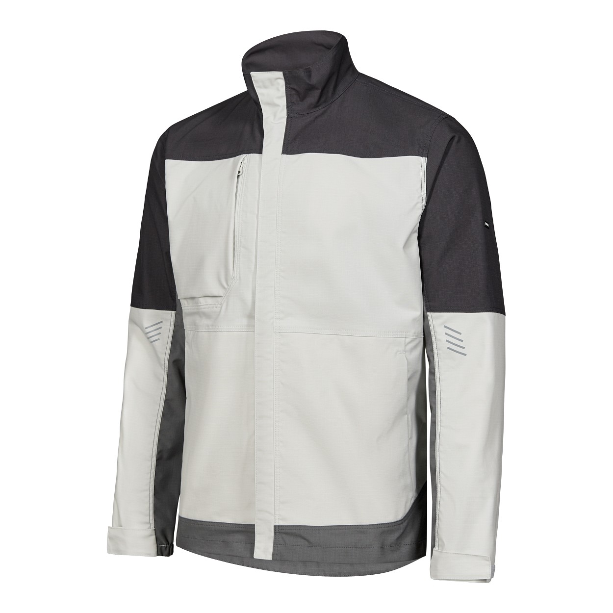 ENGEL Entire Arbeitsjacke mit Stretch in Bone White / Anthracite Grey, Größe XS