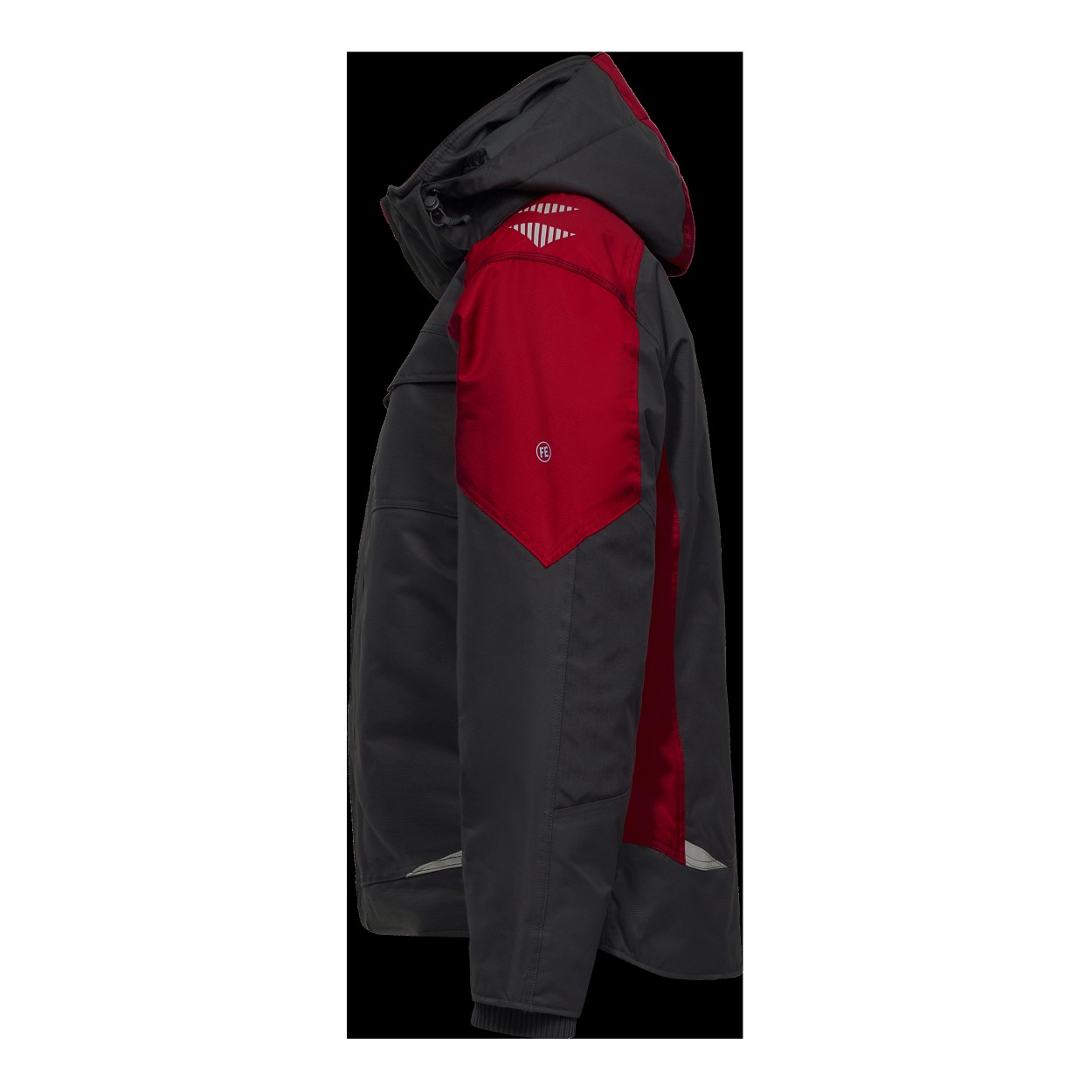 ENGEL Galaxy Winterjacke in Anthrazit Grau/Tomato Red, Größe XS