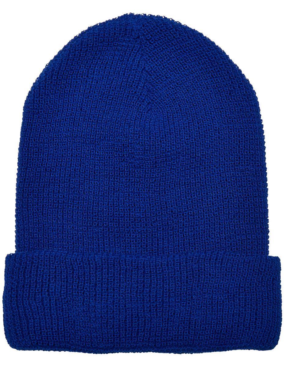 FLEXFIT Recycled Yarn Waffle Knit Beanie in Royal, Größe One Size