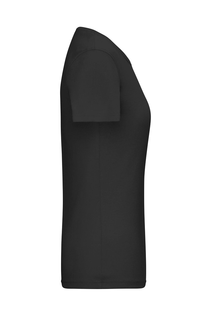 Ladies' T-Shirt 1:1 Rib OCS Standard "8039" in Black, Größe 2XL - Daiber