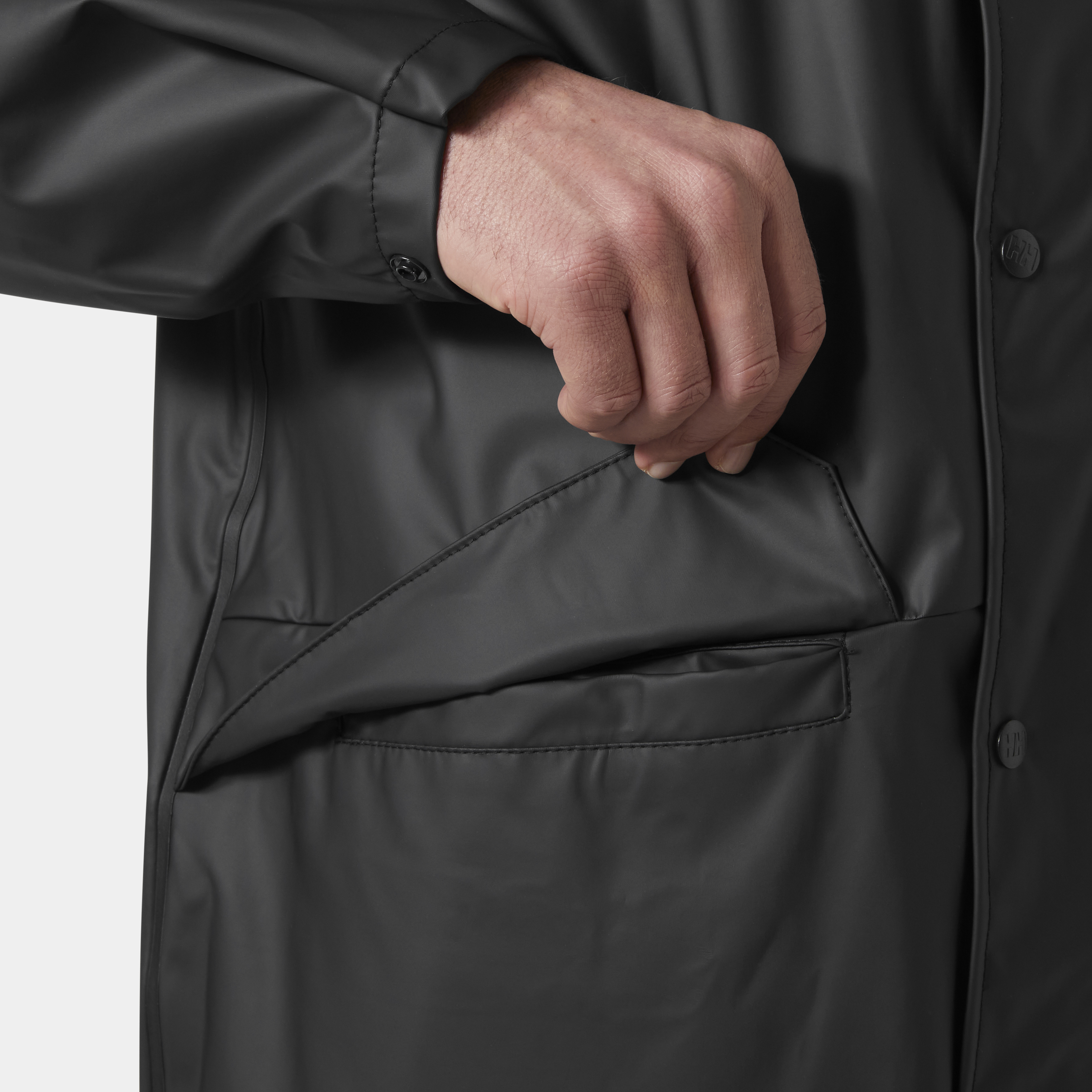 "VOSS" Regenmantel in Black, Größe 4XL von Helly Hansen Workwear