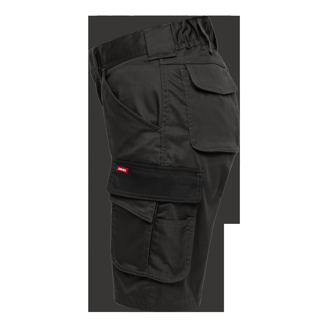 ENGEL Galaxy Damen Arbeitsshorts mit 2-Wege-Stretch in Anthrazitgrau/Schwarz, Größe 48