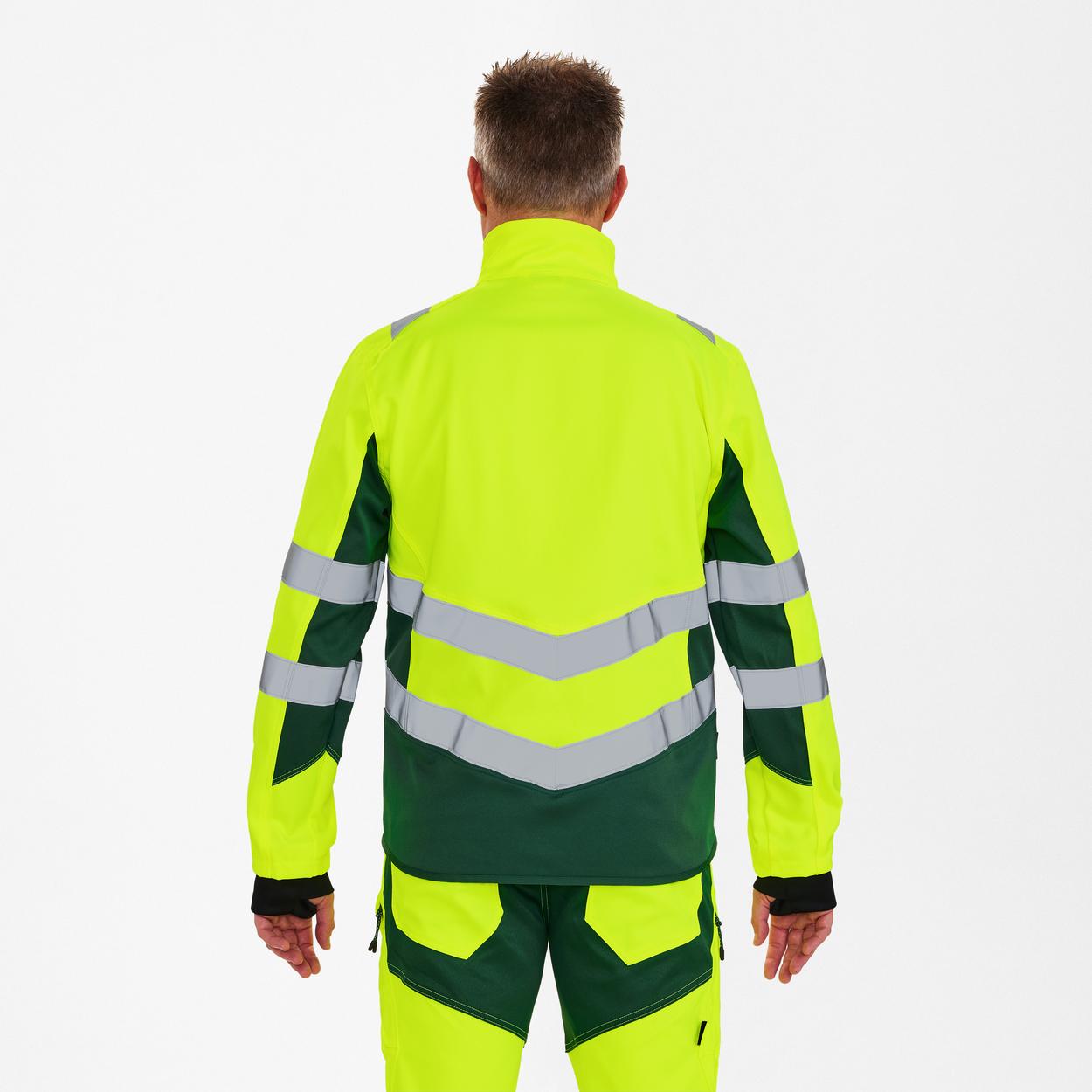 ENGEL Safety Arbeitsjacke mit 2-Wege-Stretch in Gelb/Grün, Größe XS