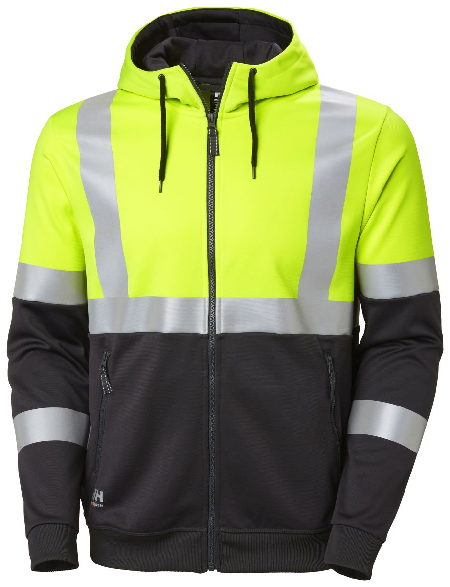 Zip-Hoodie Klasse 1 Addvis in Yellow, Gr. M von Helly Hansen Workwear