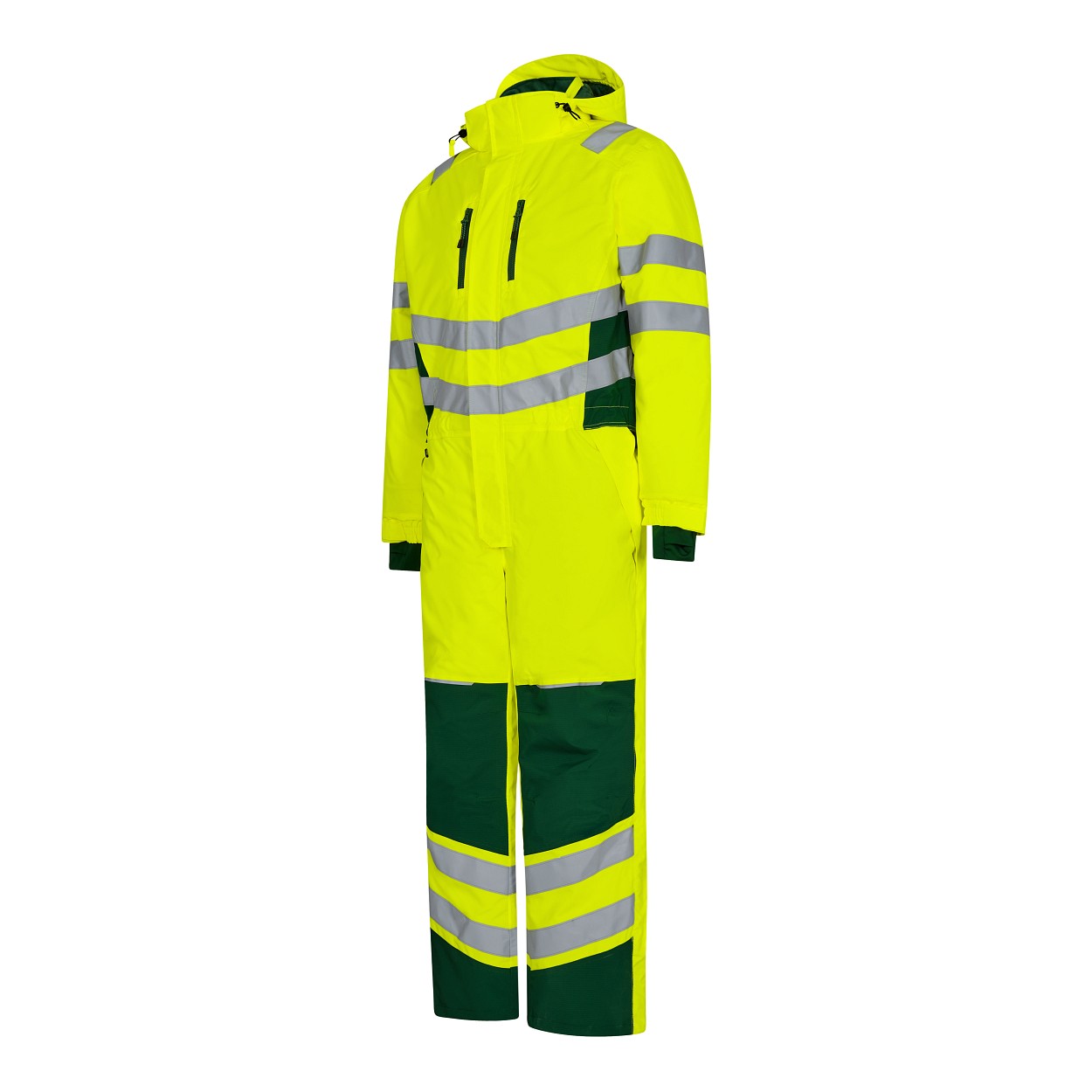 ENGEL Safety Winteroverall in Gelb/Grün, Größe XS