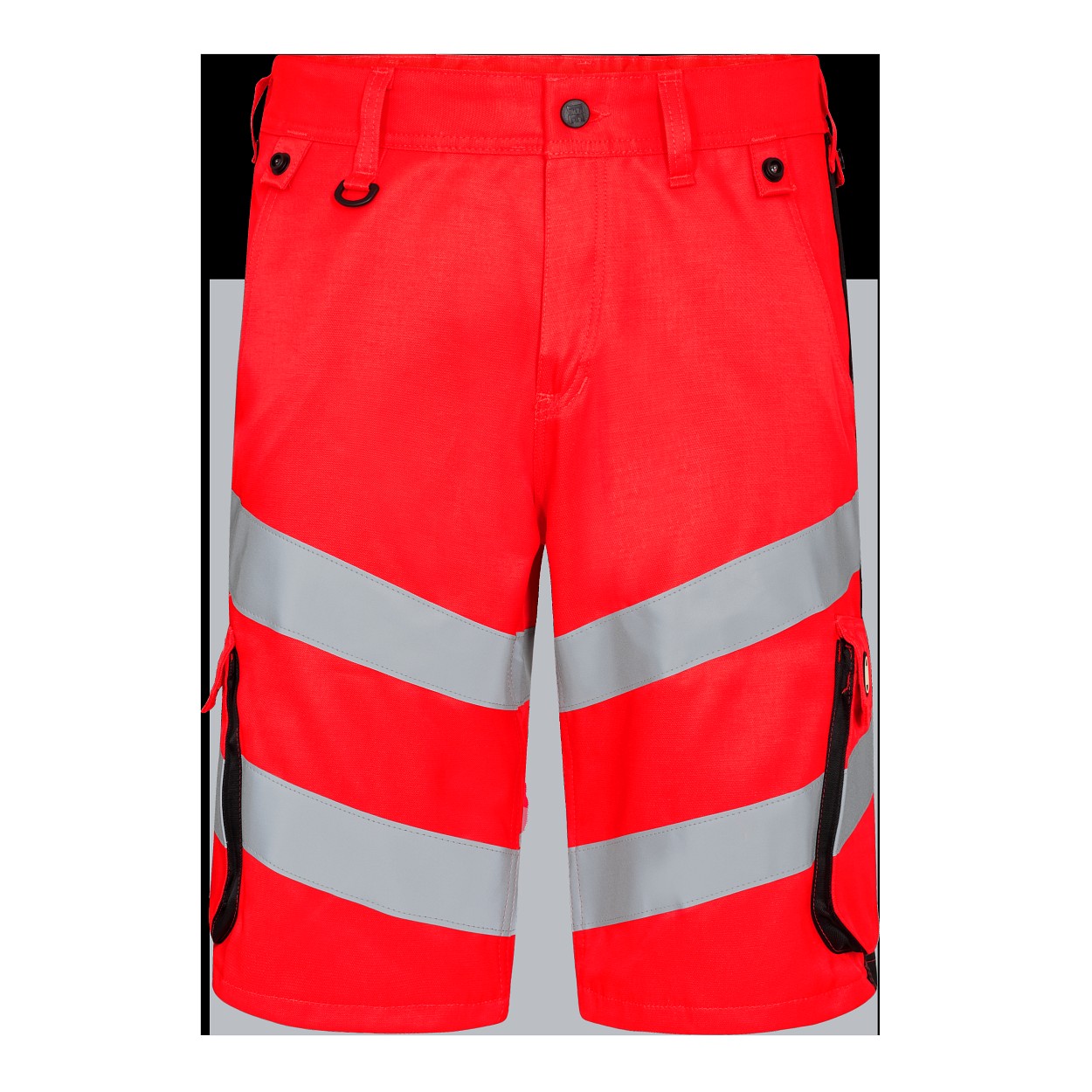 ENGEL Safety Light Arbeitsshorts in Rot/Schwarz, Größe 54
