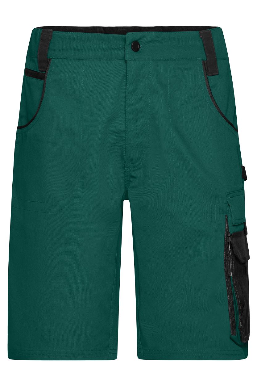 Workwear Bermudas - STRONG - "JN835" in Dark-Green/Black, Größe 62 - Daiber