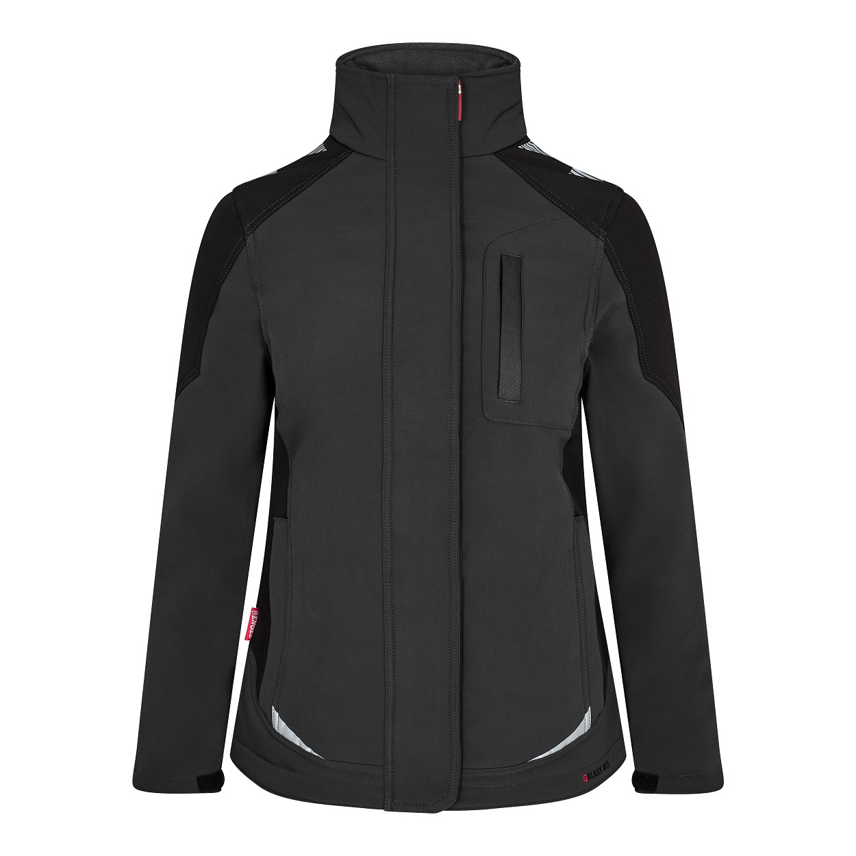 ENGEL Galaxy Damen Softshelljacke in Anthrazitgrau/Schwarz, Größe XS
