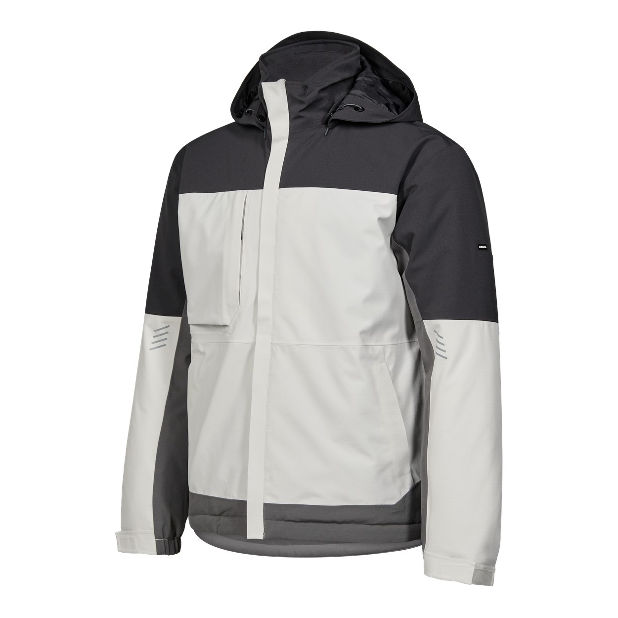 ENGEL Entire Winterjacke in Bone White / Anthracite Grey, Größe XS