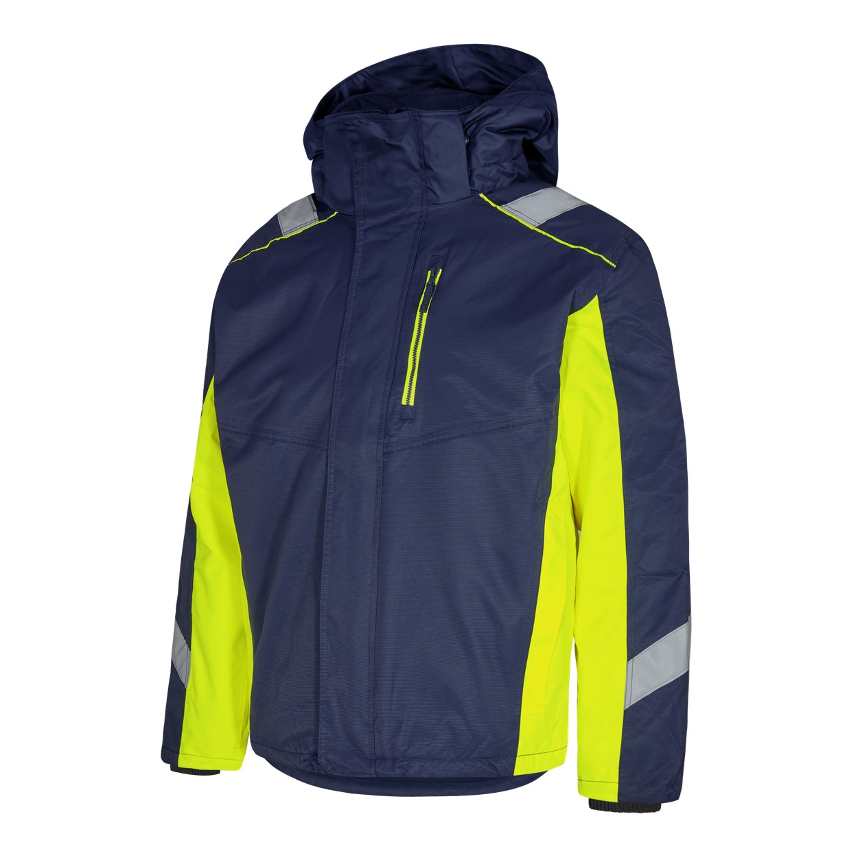 ENGEL Cargo Winterjacke in Blue Ink/Gelb, Größe XS