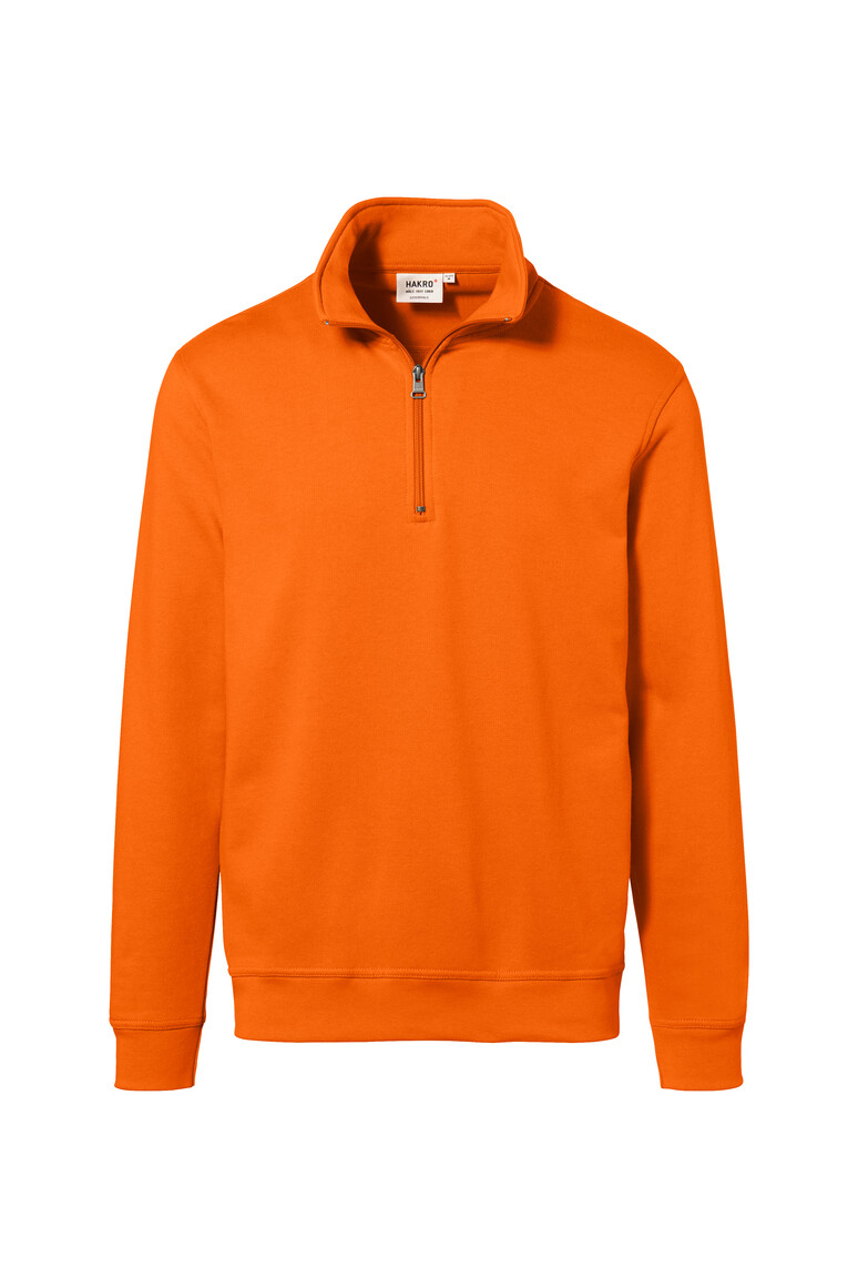 HAKRO 451 Zip-Sweatshirt Premium in Orange, Größe 3XL