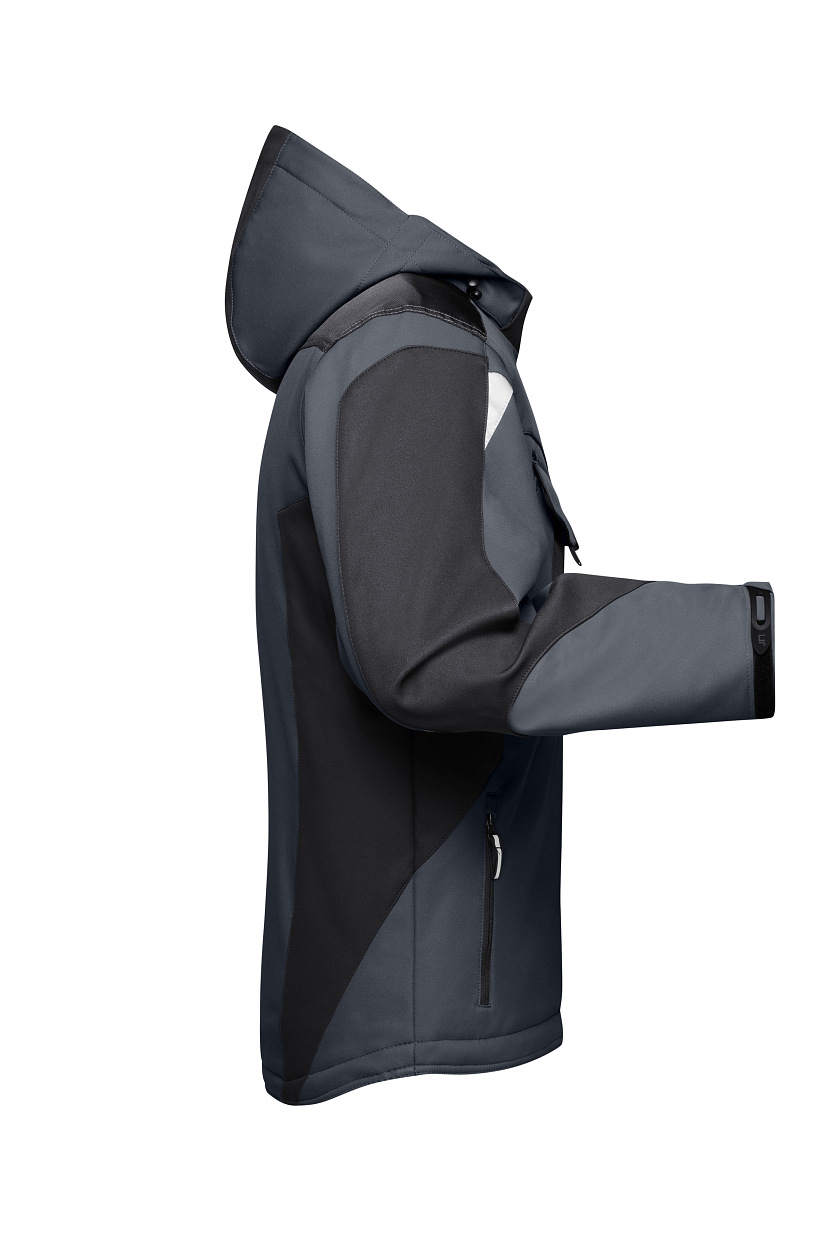 Craftsmen Softshell Jacket - STRONG - "JN824" in Carbon/Black, Größe 6XL - Daiber