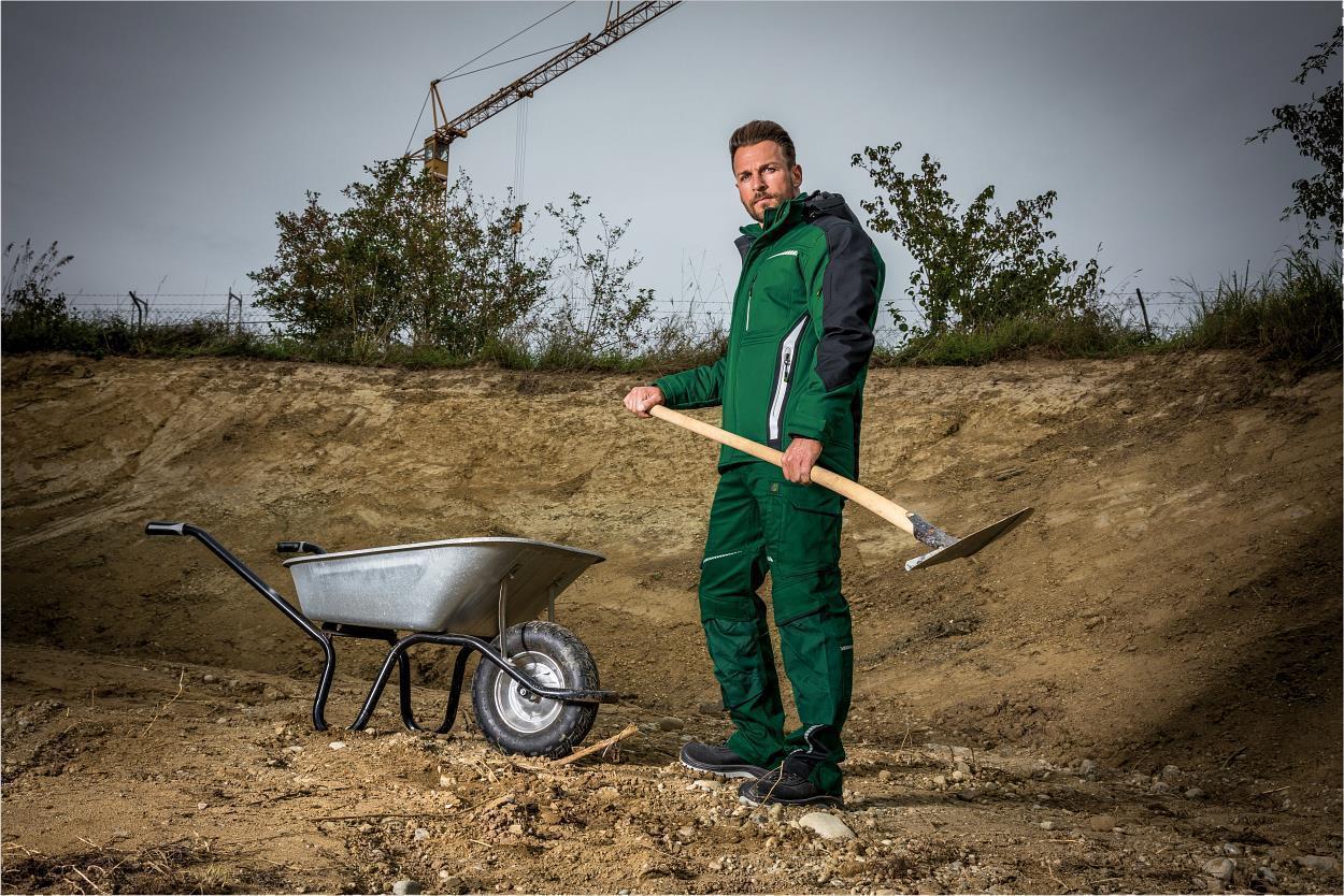 Bundhose Flex Line in Grün-Schwarz, Gr. 98 von Leibwächter