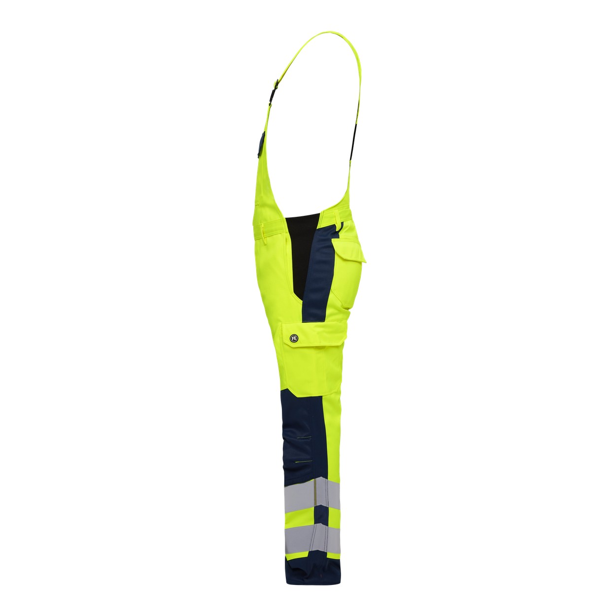 ENGEL Safety+ Latzhose in Gelb/Blue Ink, Größe 106