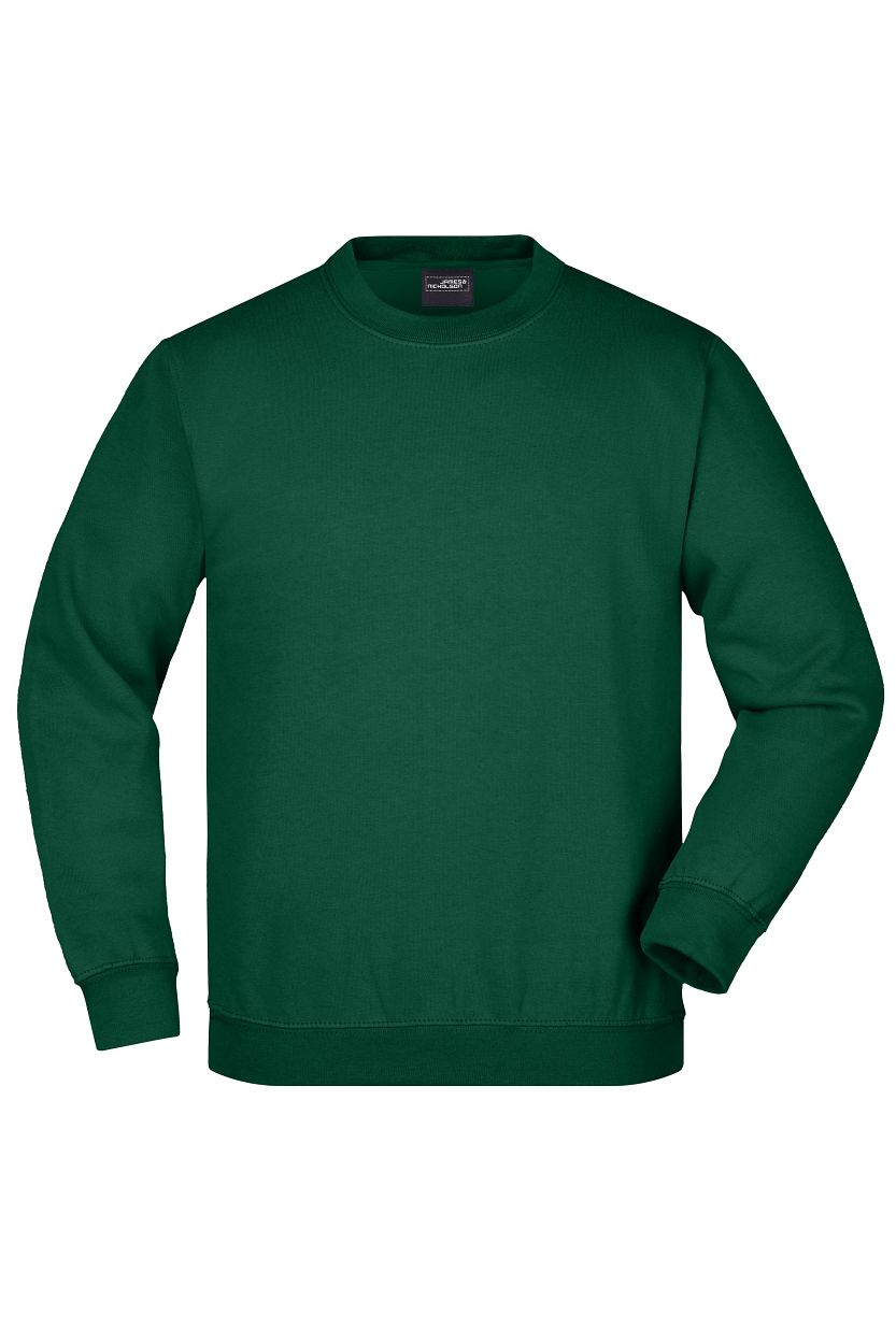 Round-Sweat Heavy Junior "JN040K" in Dark-Green, Größe 2XL - Daiber