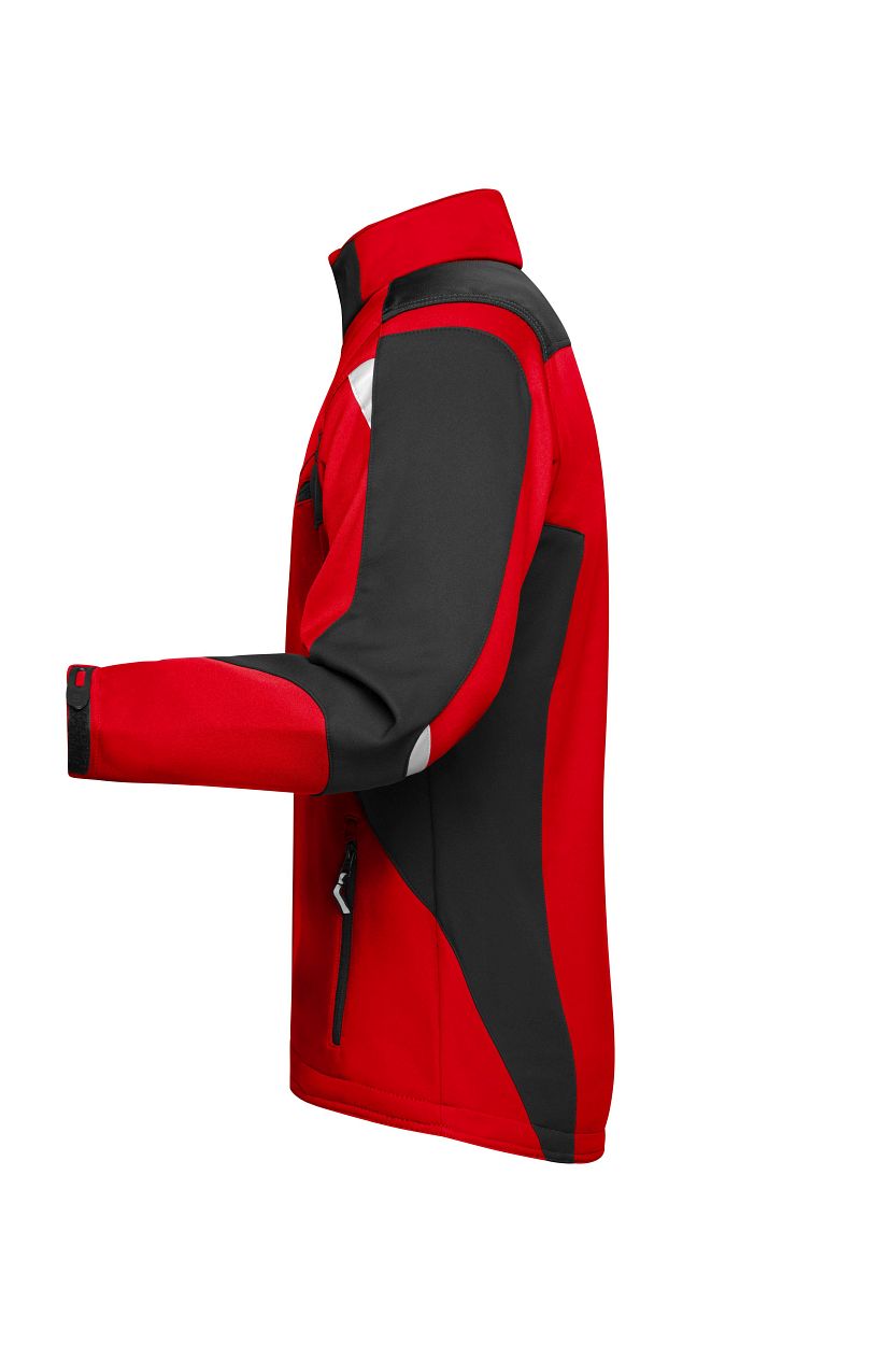 Workwear Softshell Jacket - STRONG - "JN844" in Red/Black, Größe 6XL - Daiber