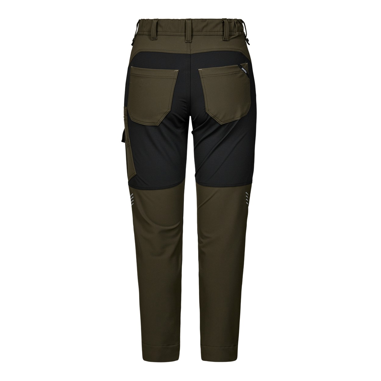 ENGEL Entire Damen Servicehose mit 4-Wege Stretch in Forest Green/Schwarz, Größe 48