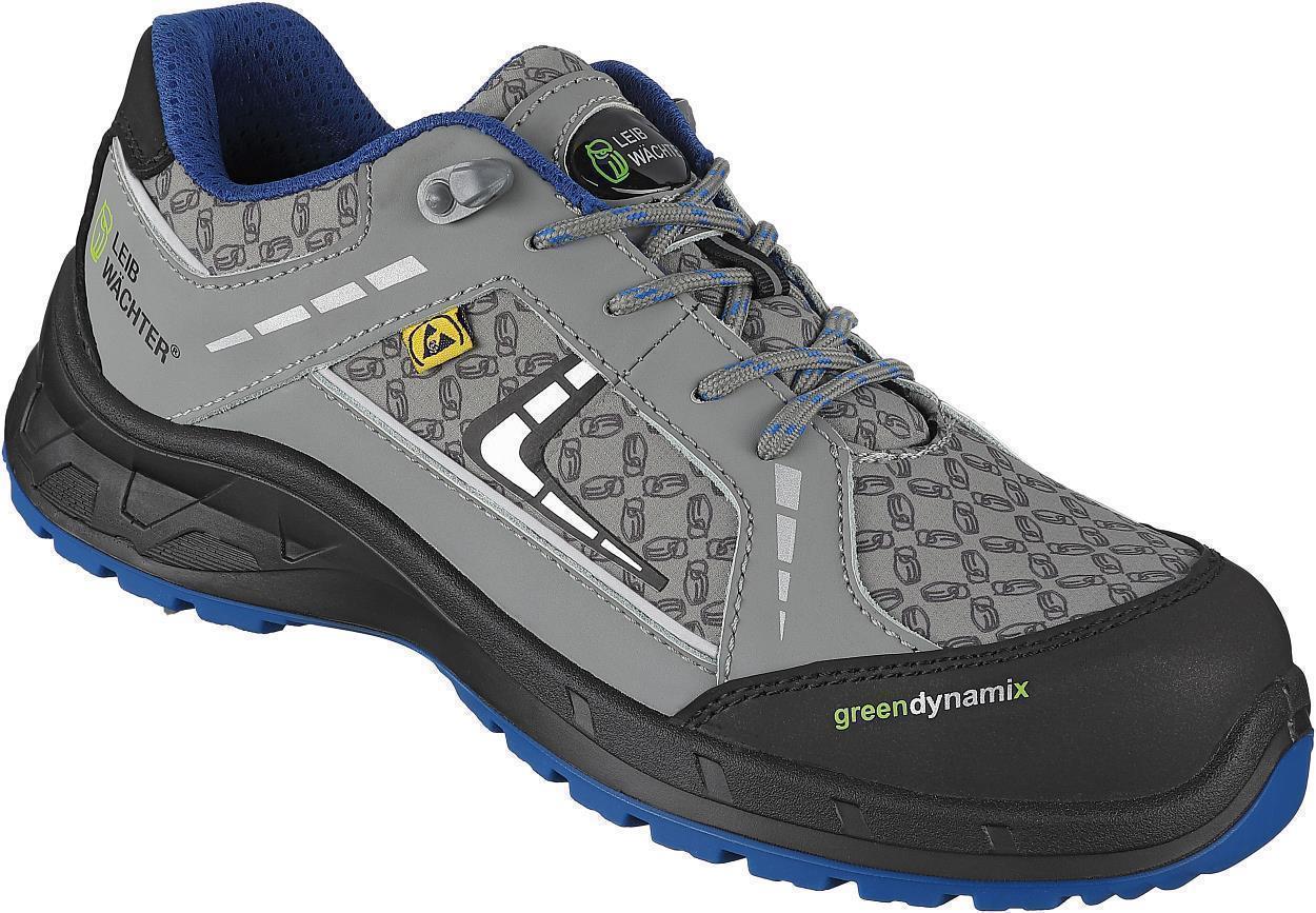 Halbschuh L1294 Brüssel in Grau/Schwarz/Blau, Gr. 47 von Leibwächter