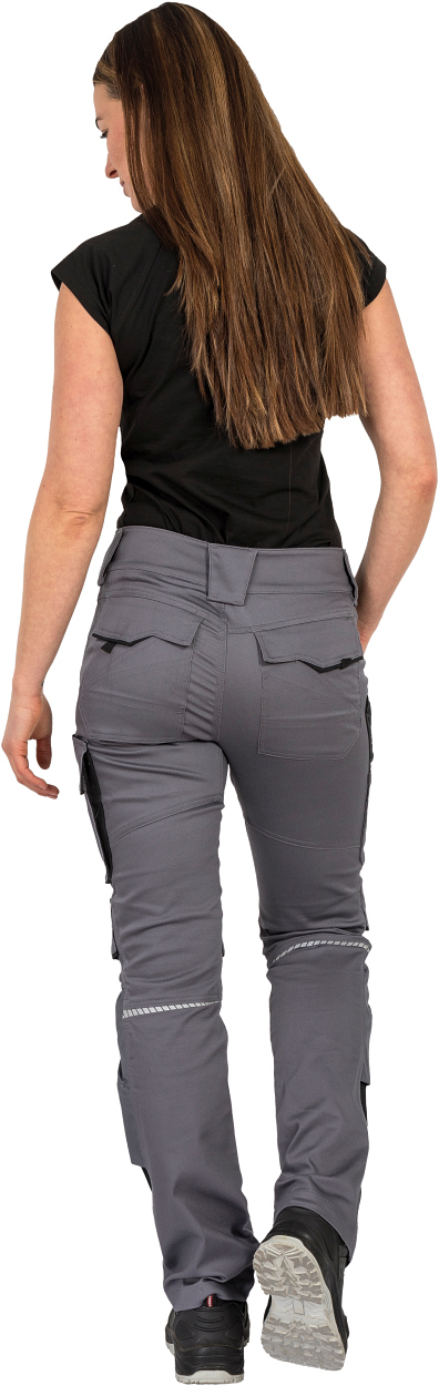 Damen T-Shirt "Lisa" Flex Line Schwarz FLXDT, Gr. 36 von Leibwächter Damen-Bundhose Flex Line Grau/Schwarz FLXDH, Gr. 52 von Leibwächter