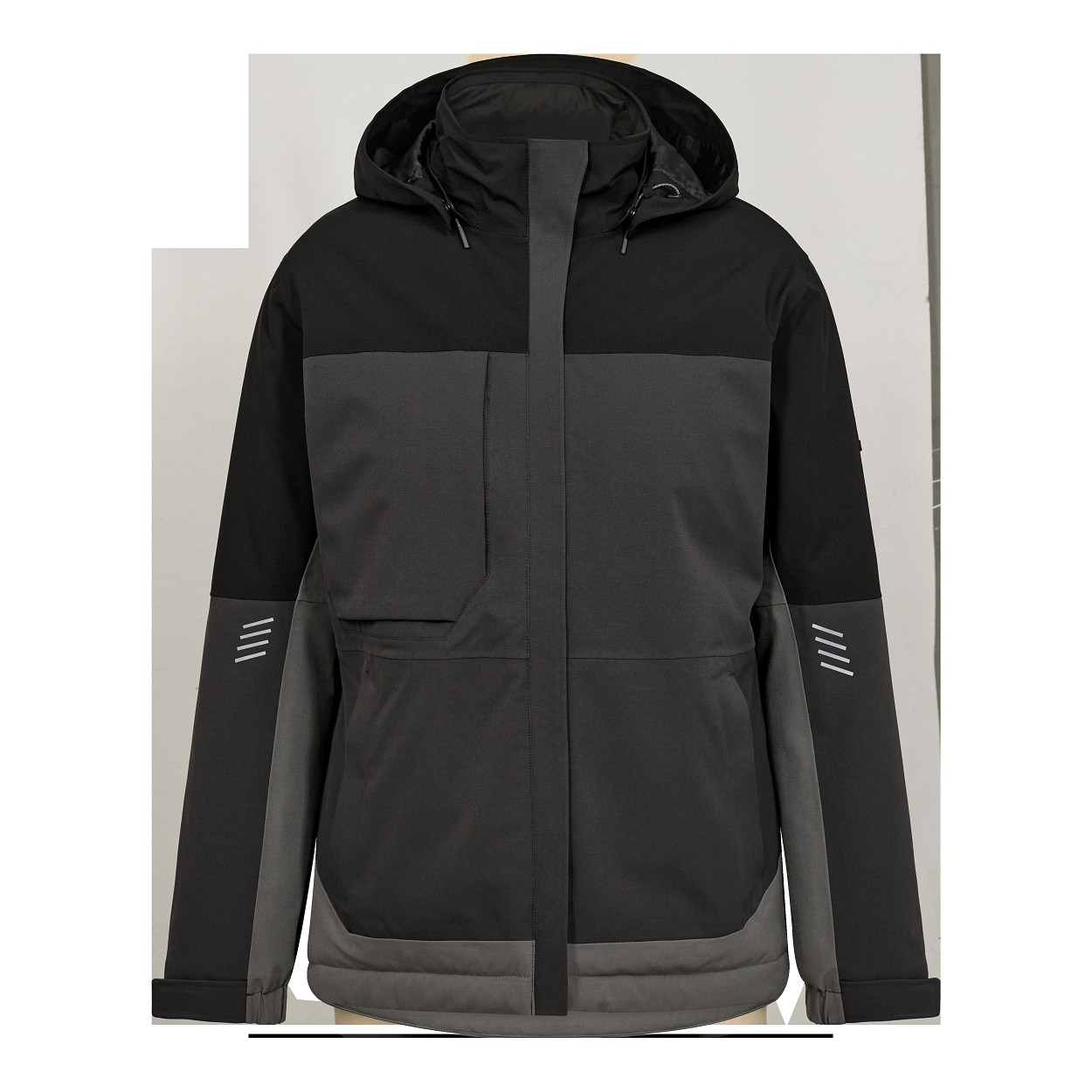 ENGEL Entire Damen Winterjacke in Anthrazitgrau/Schwarz, Größe XS