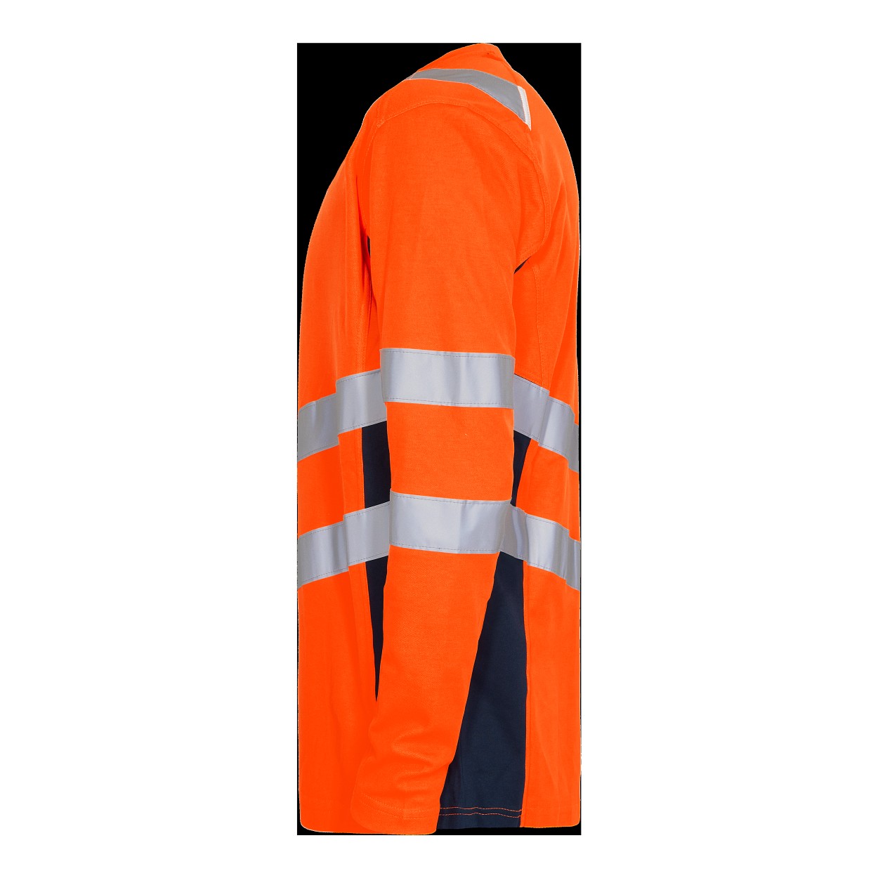 ENGEL Safety Langarm-Shirt in Orange/Blue ink, Größe XS