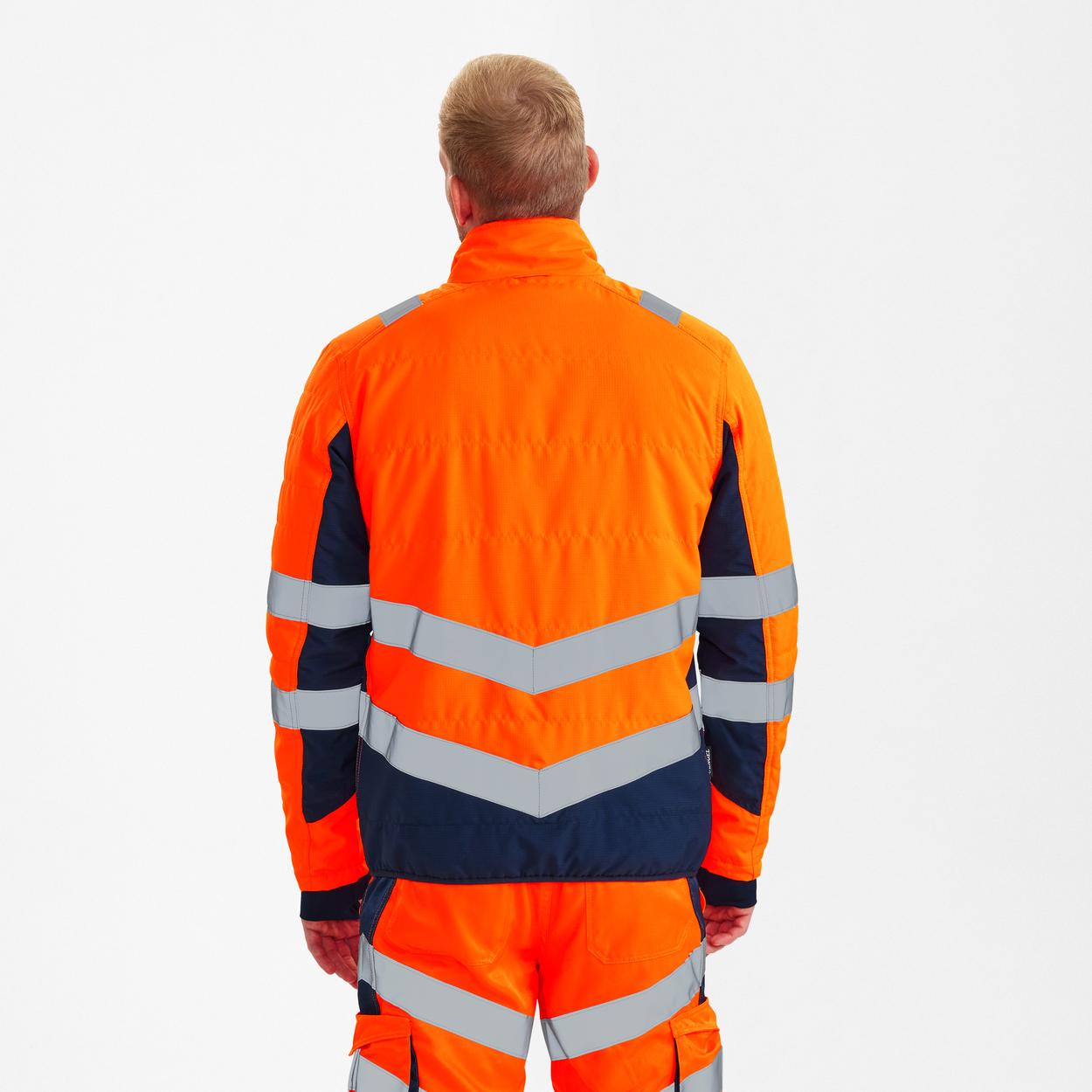 ENGEL Safety Stepp-Jacke in Orange/Blue ink, Größe XS