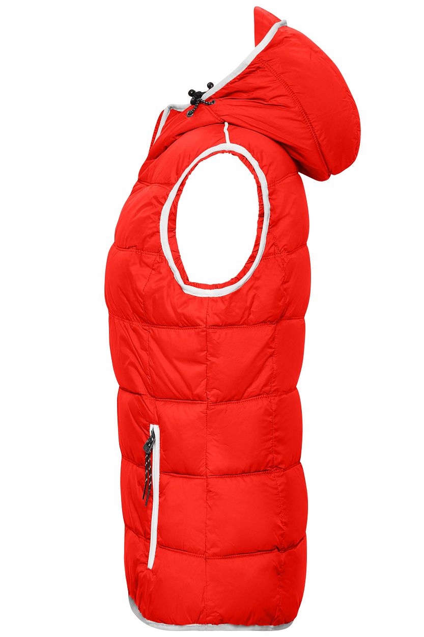 Ladies' Maritime Vest "JN1075" in Red/White, Größe 2XL - Daiber